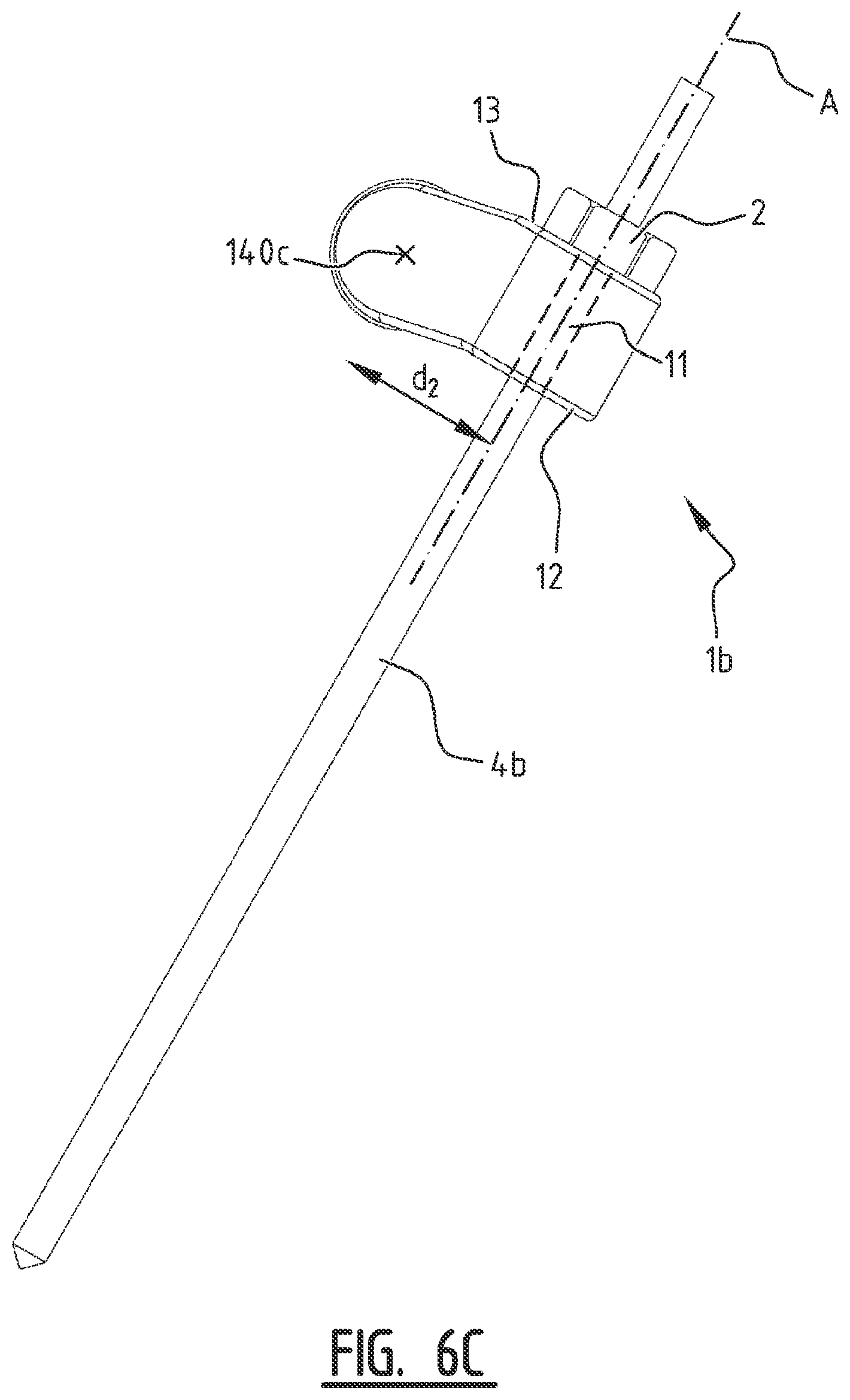 Patent US11779355 Figure 8 – System for connecting a connecting device, in particular a distractor, to a bone