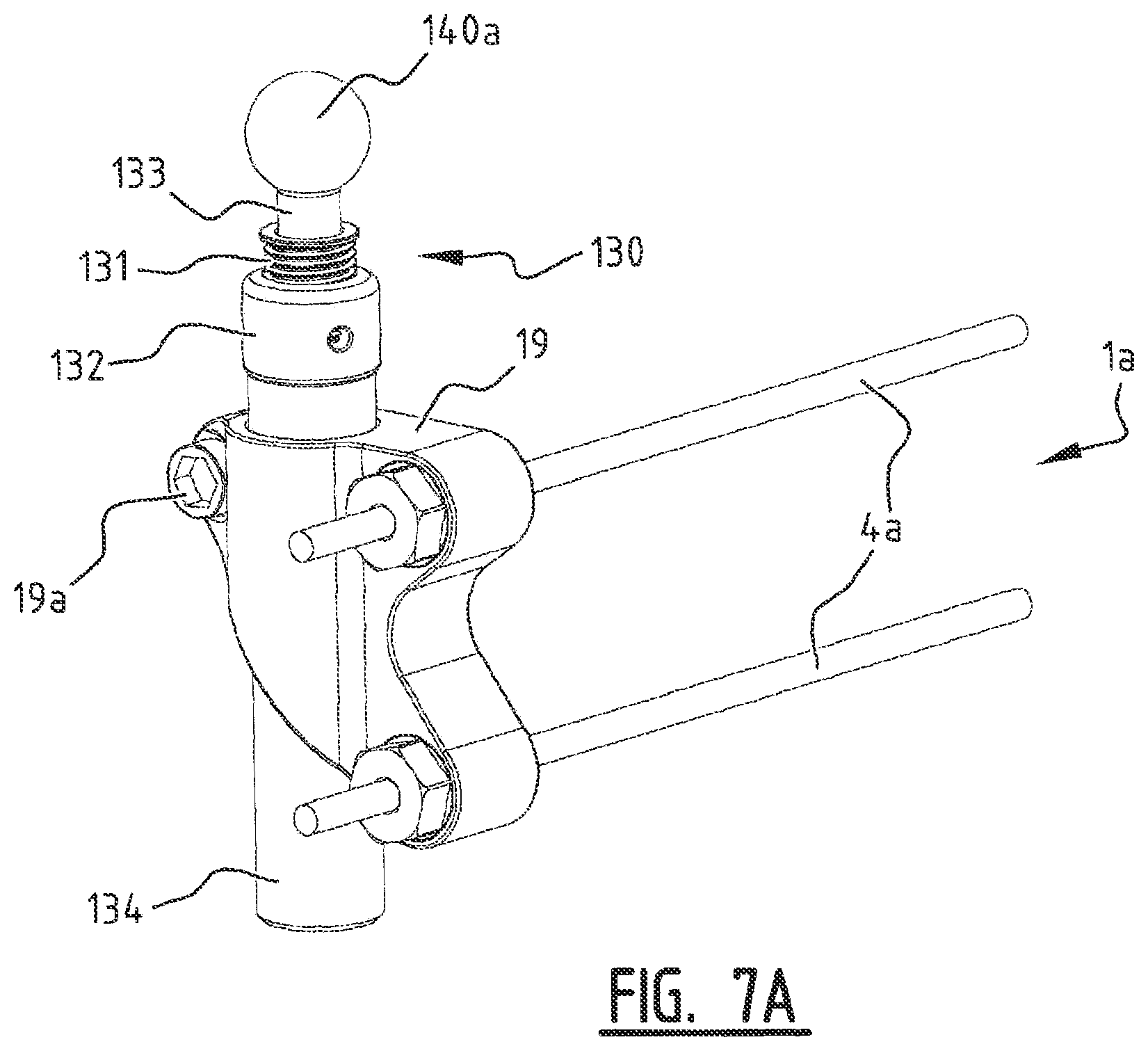 Patent US11779355 Figure 9 – System for connecting a connecting device, in particular a distractor, to a bone