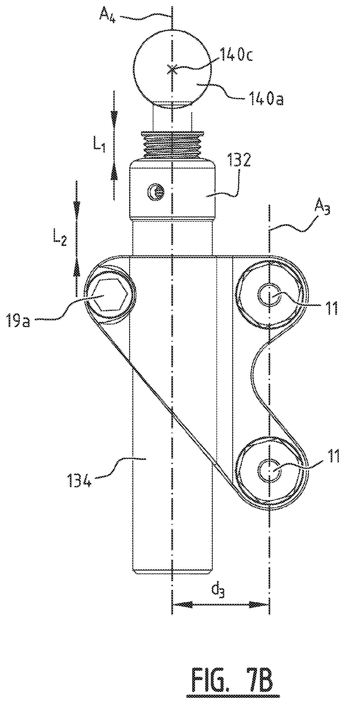 Patent US11779355 Figure 10 – System for connecting a connecting device, in particular a distractor, to a bone
