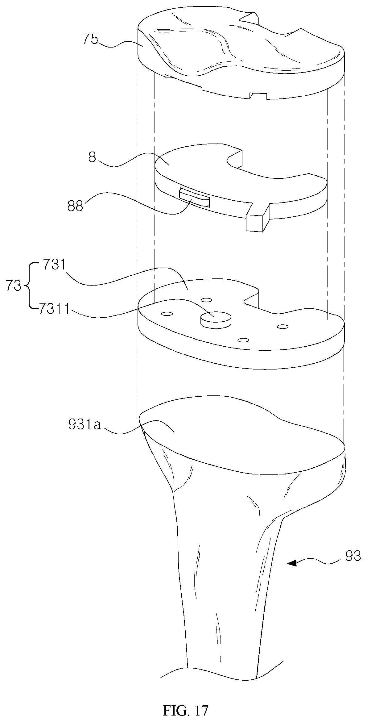 Patent US11779357 Figure 9 – Detector for artificial joint replacement
