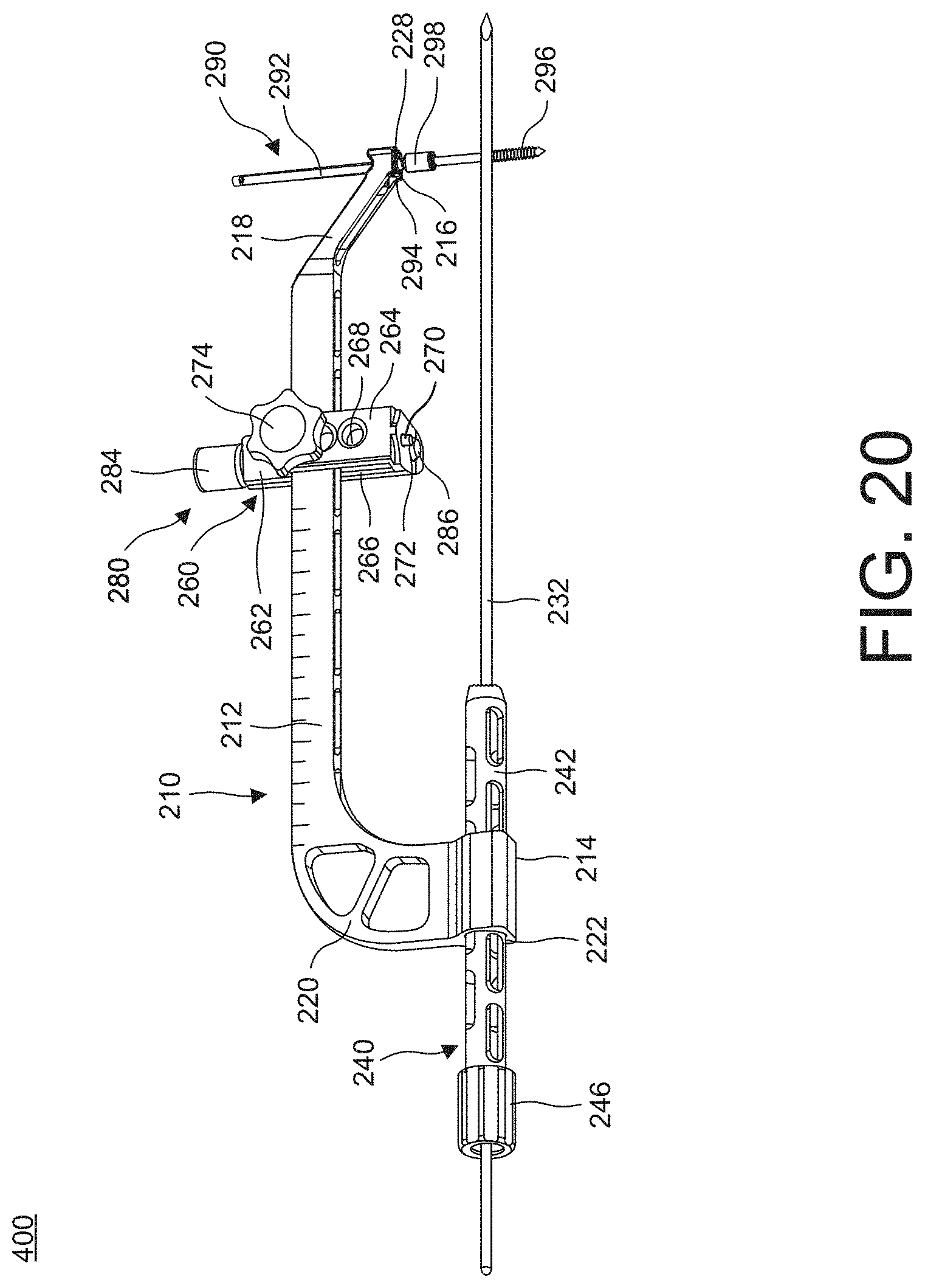 Patent US11779358 Figure 20 – Targeting instruments, systems and methods of use
