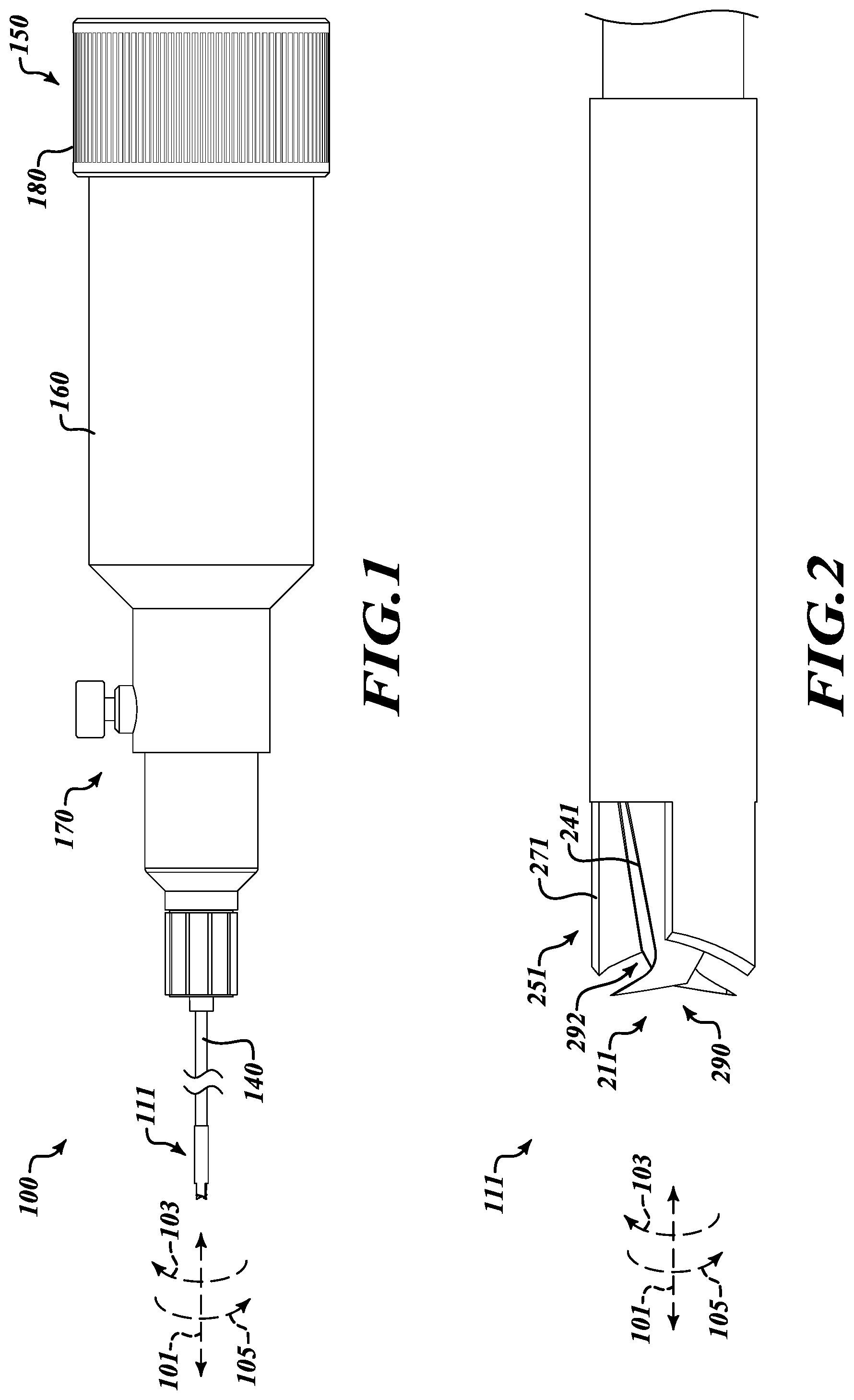 Patent US11779365 Figure 1 – Rotational tissue cutting device