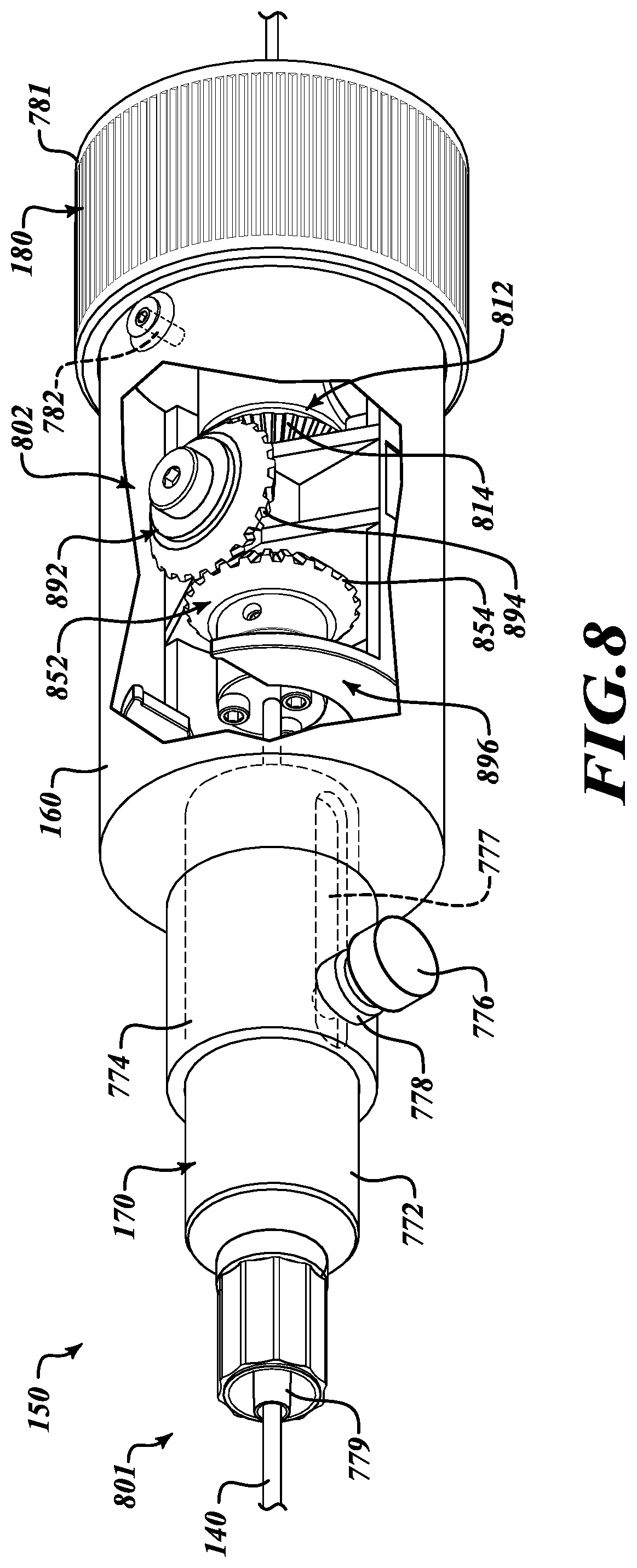 Patent US11779365 Figure 7 – Rotational tissue cutting device