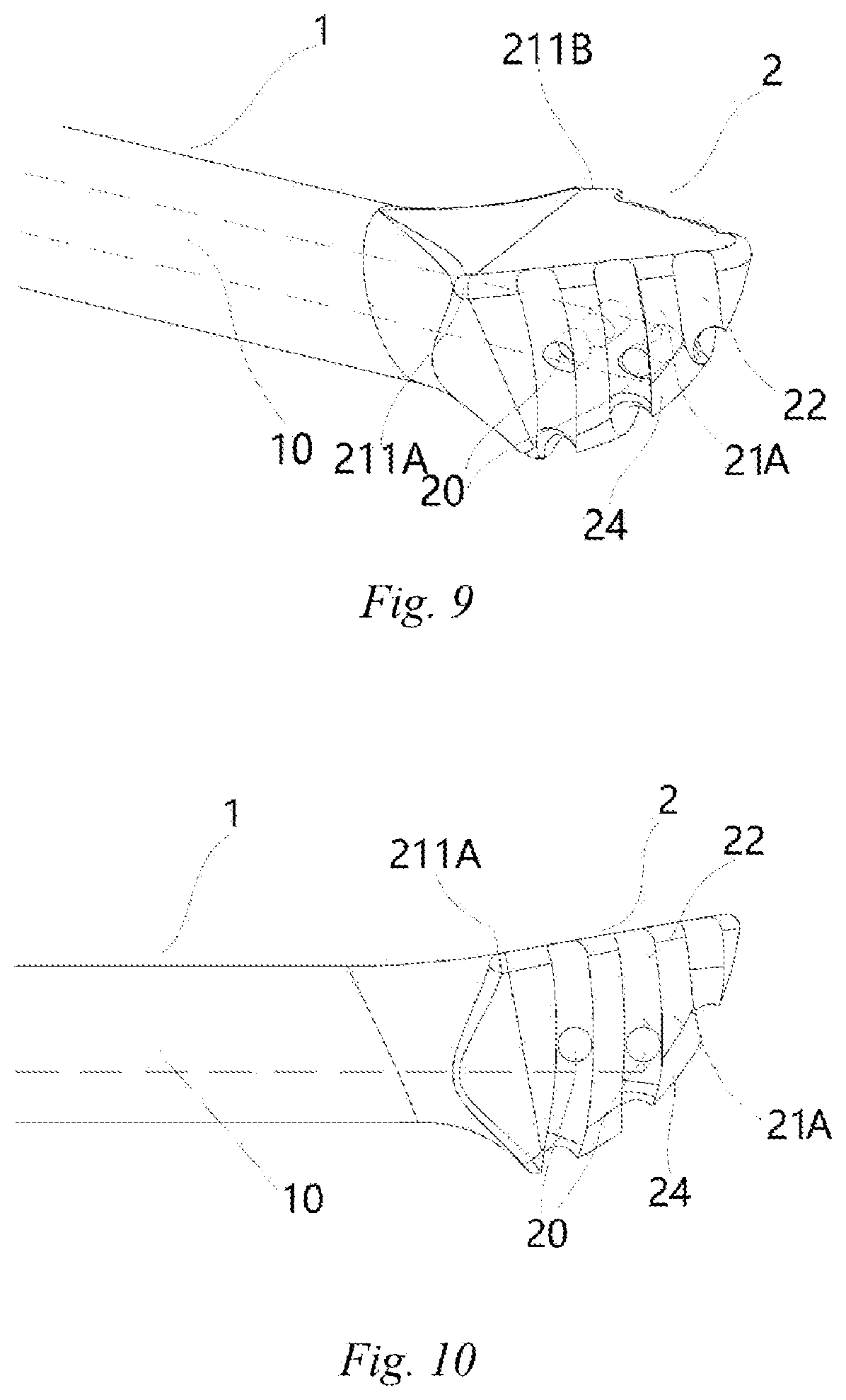 Patent US11779366 Figure 5 – Ultrasonic osteotome bit