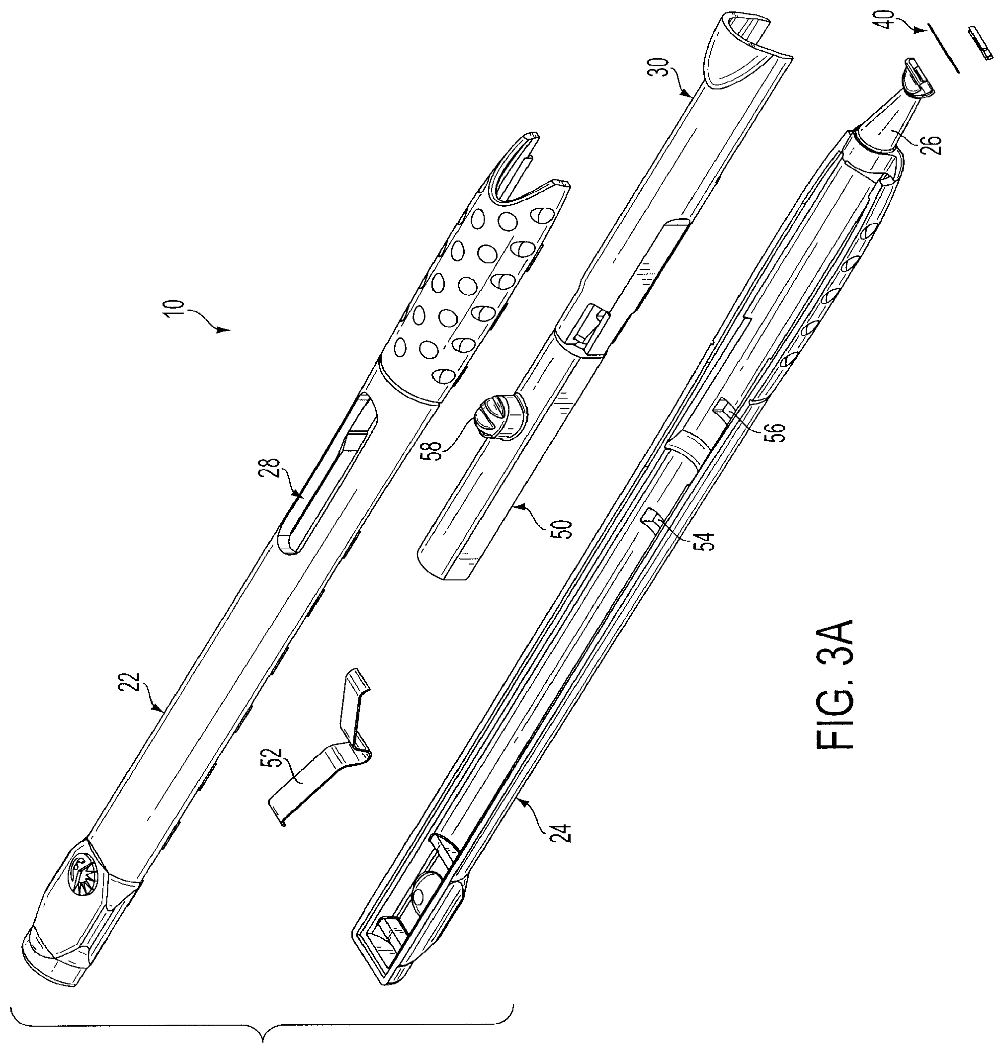 Patent US11779368 Figure 3 – Surgical knife safety handle having user operable lock