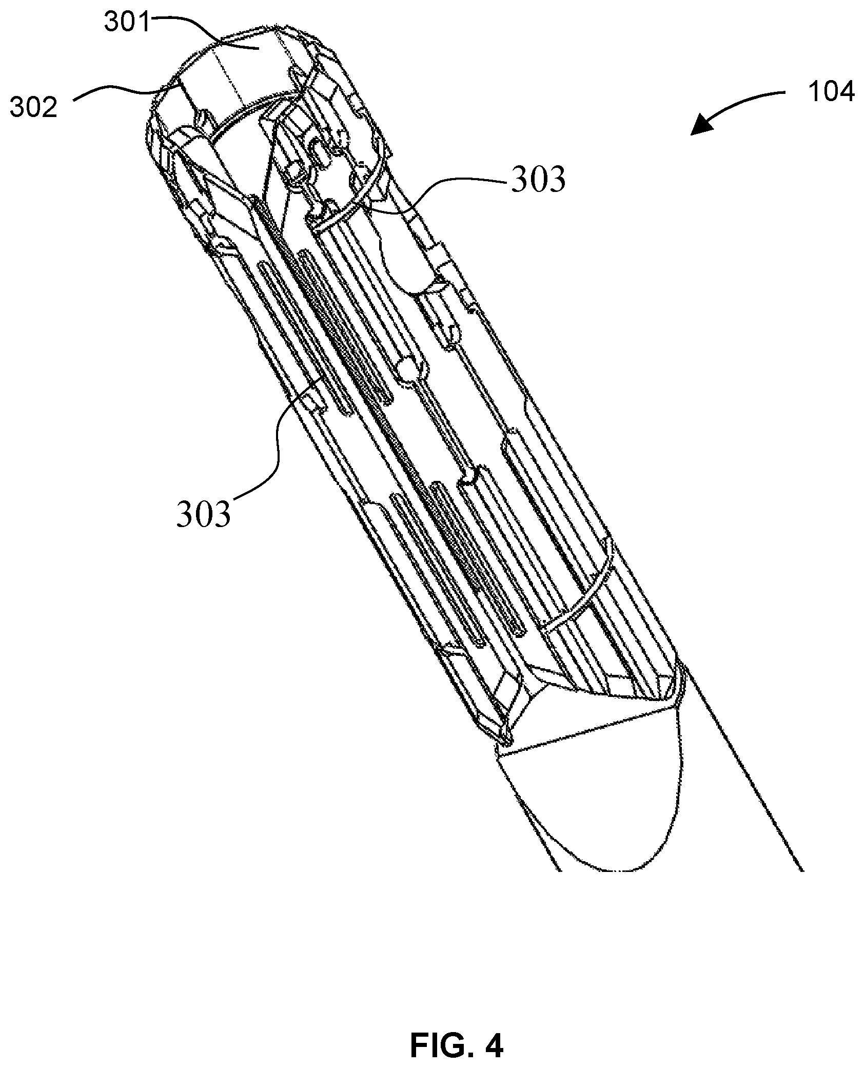 Patent US11779371 Figure 4 – Implant delivery device