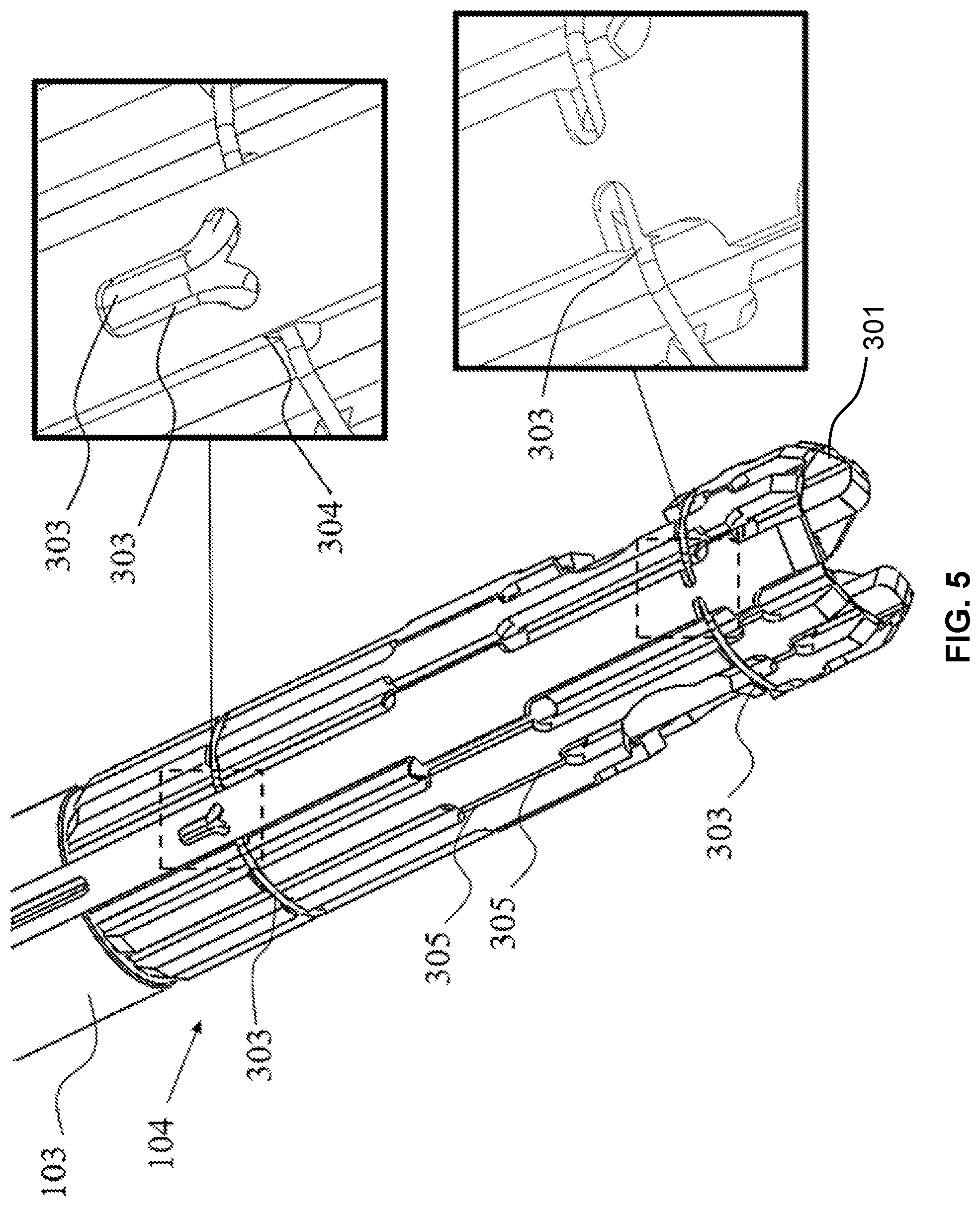 Patent US11779371 Figure 5 – Implant delivery device