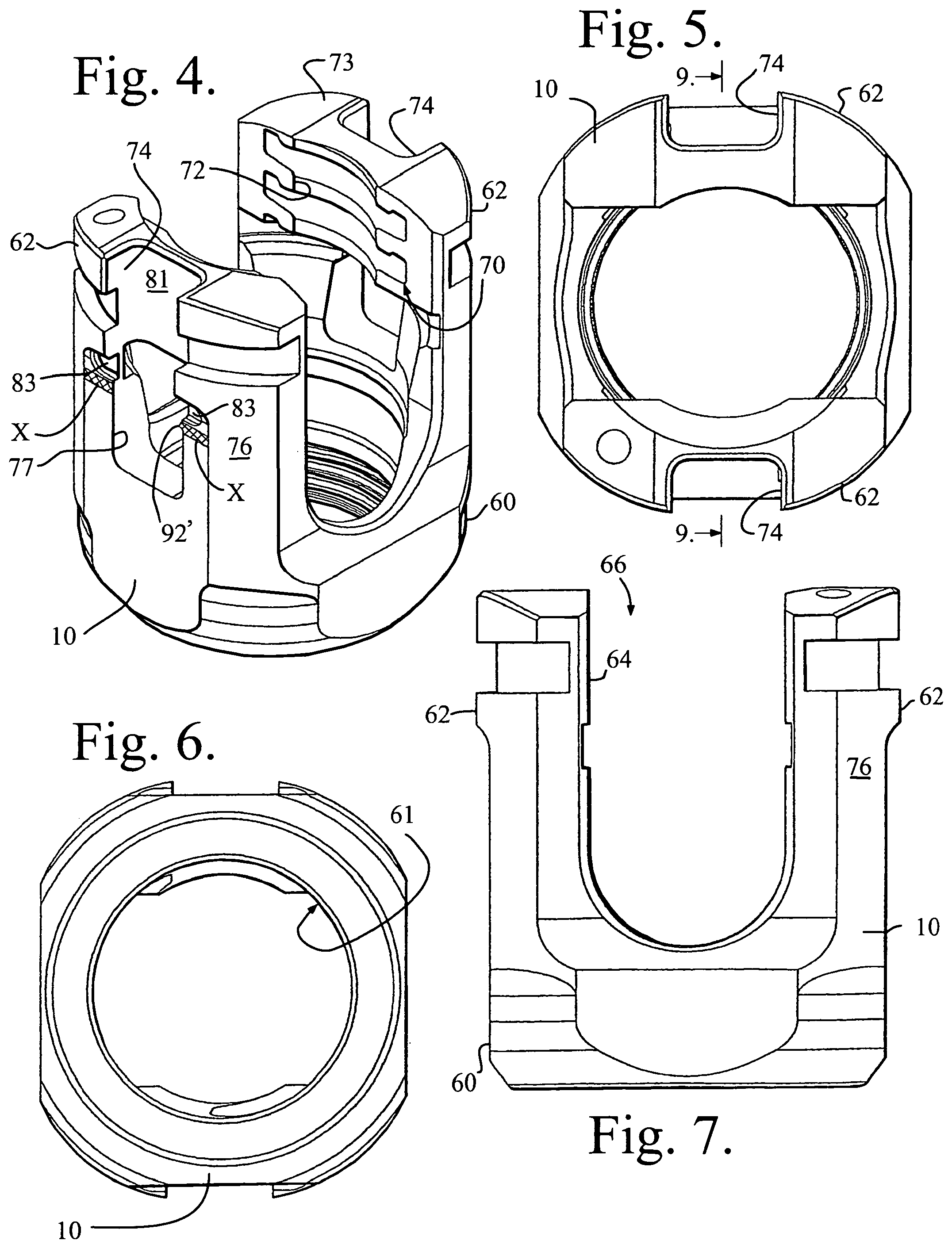 Patent US11779374 Figure 2 – Pivotal bone anchor assembly with non-pivoting, non-rotatable retainer