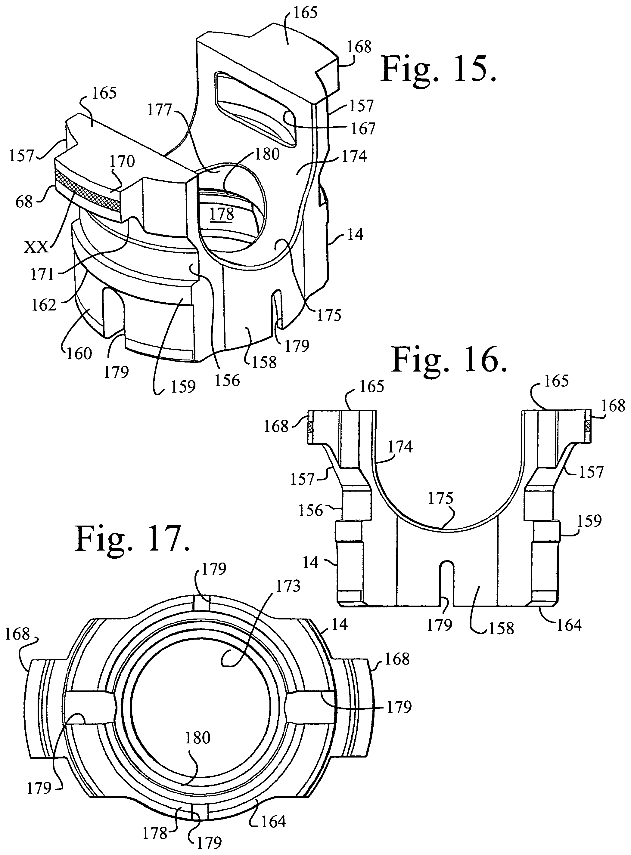 Patent US11779374 Figure 5 – Pivotal bone anchor assembly with non-pivoting, non-rotatable retainer