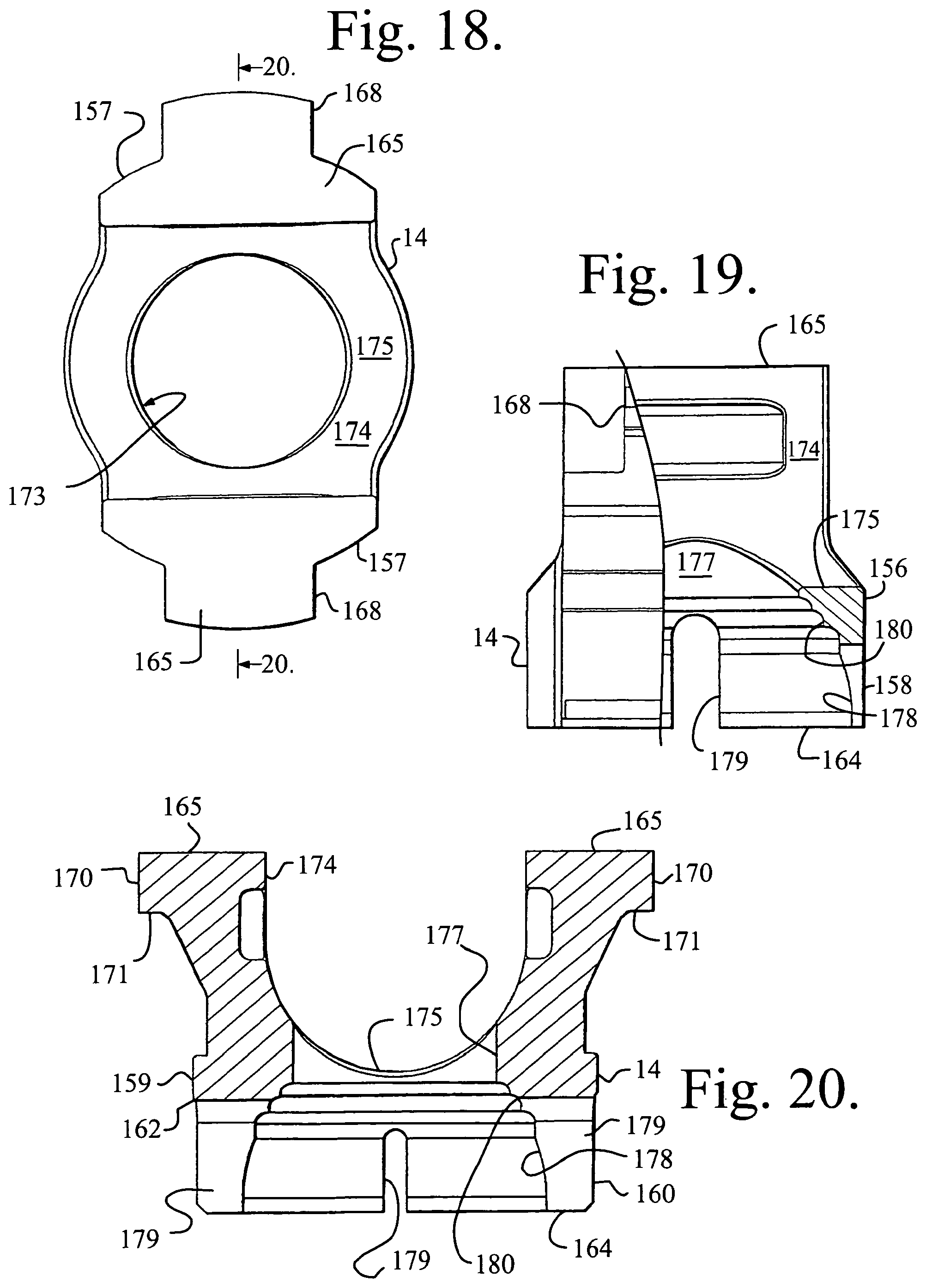 Patent US11779374 Figure 6 – Pivotal bone anchor assembly with non-pivoting, non-rotatable retainer
