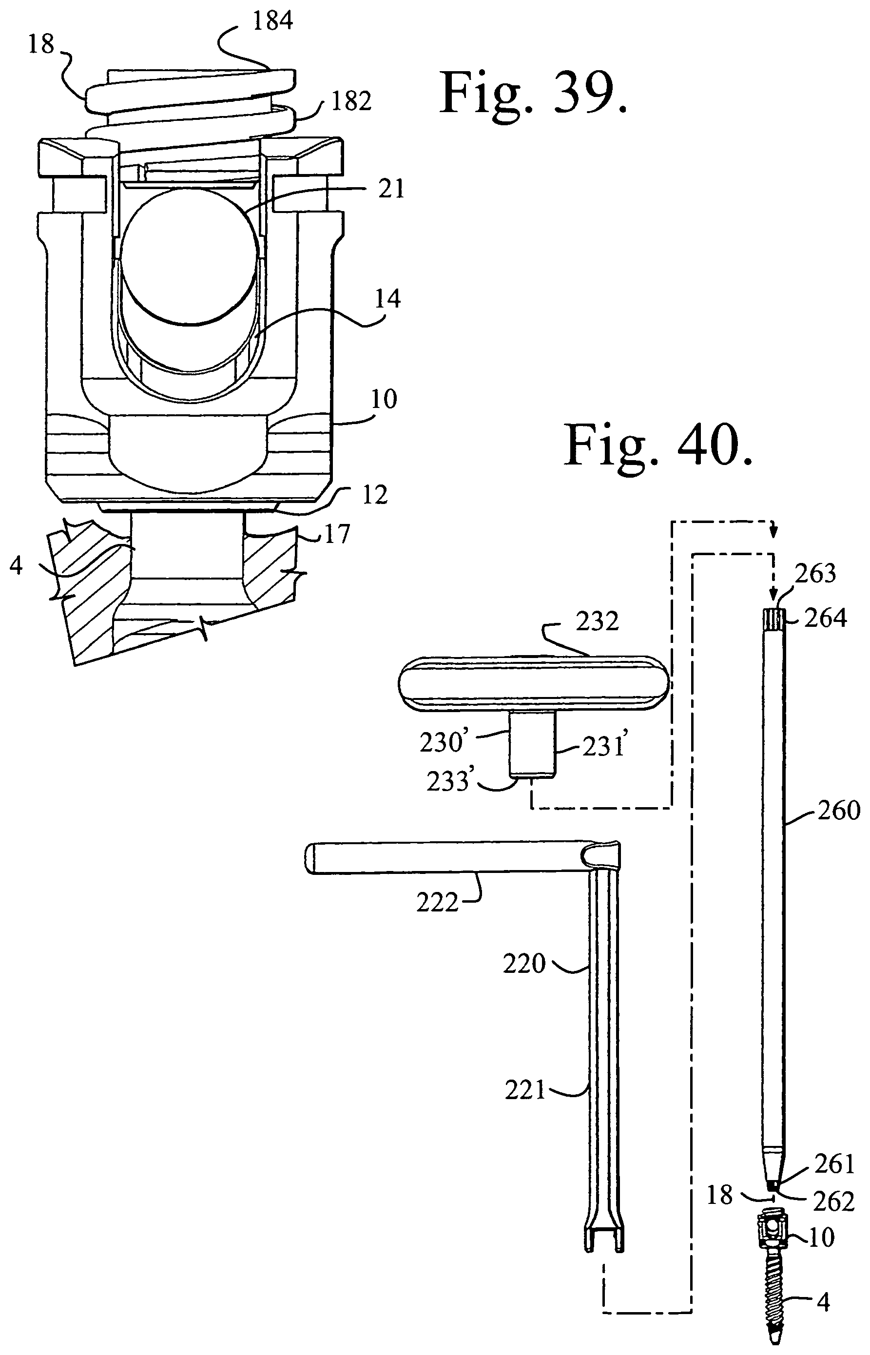 Patent US11779374 Figure 14 – Pivotal bone anchor assembly with non-pivoting, non-rotatable retainer