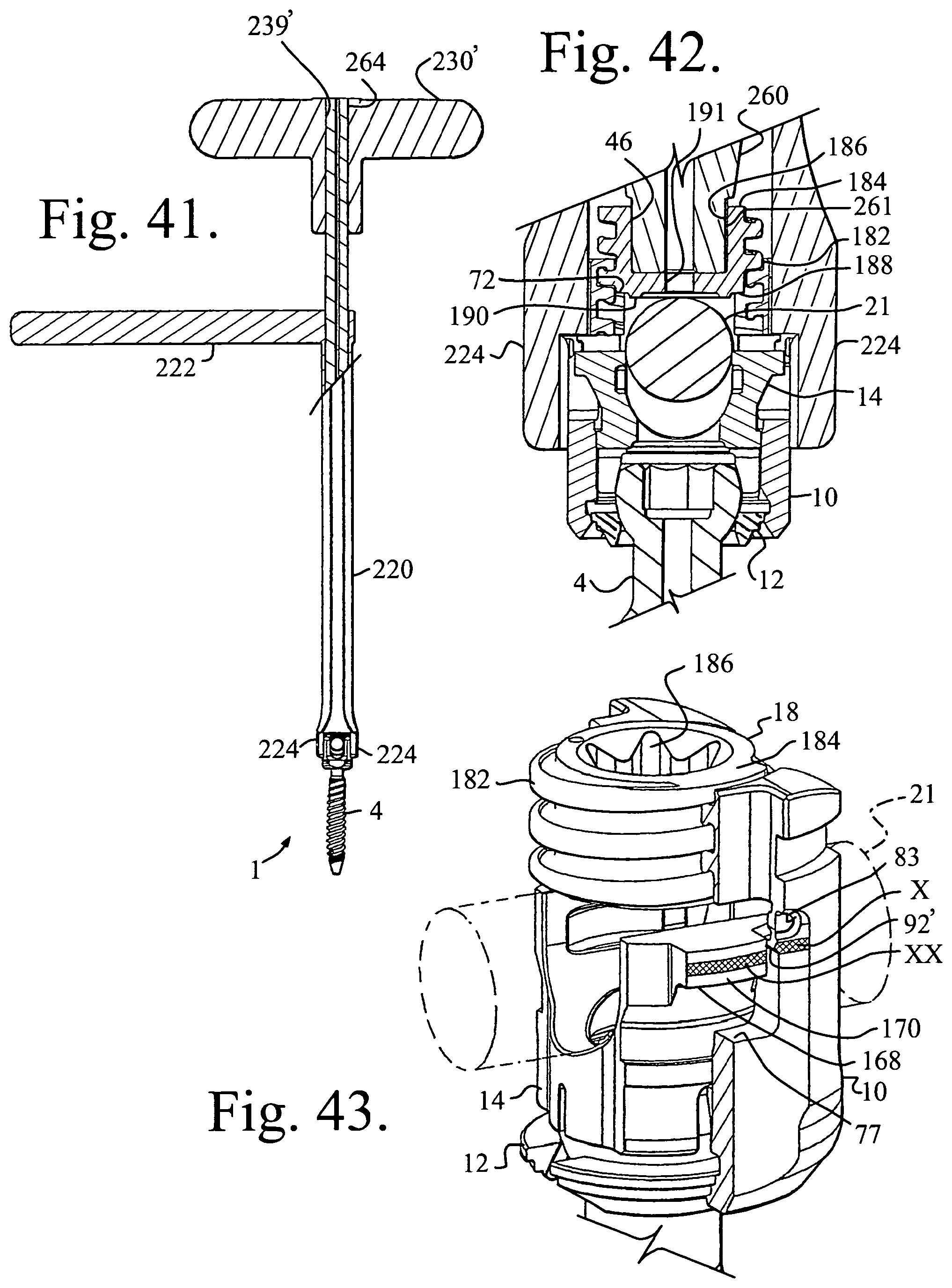 Patent US11779374 Figure 15 – Pivotal bone anchor assembly with non-pivoting, non-rotatable retainer