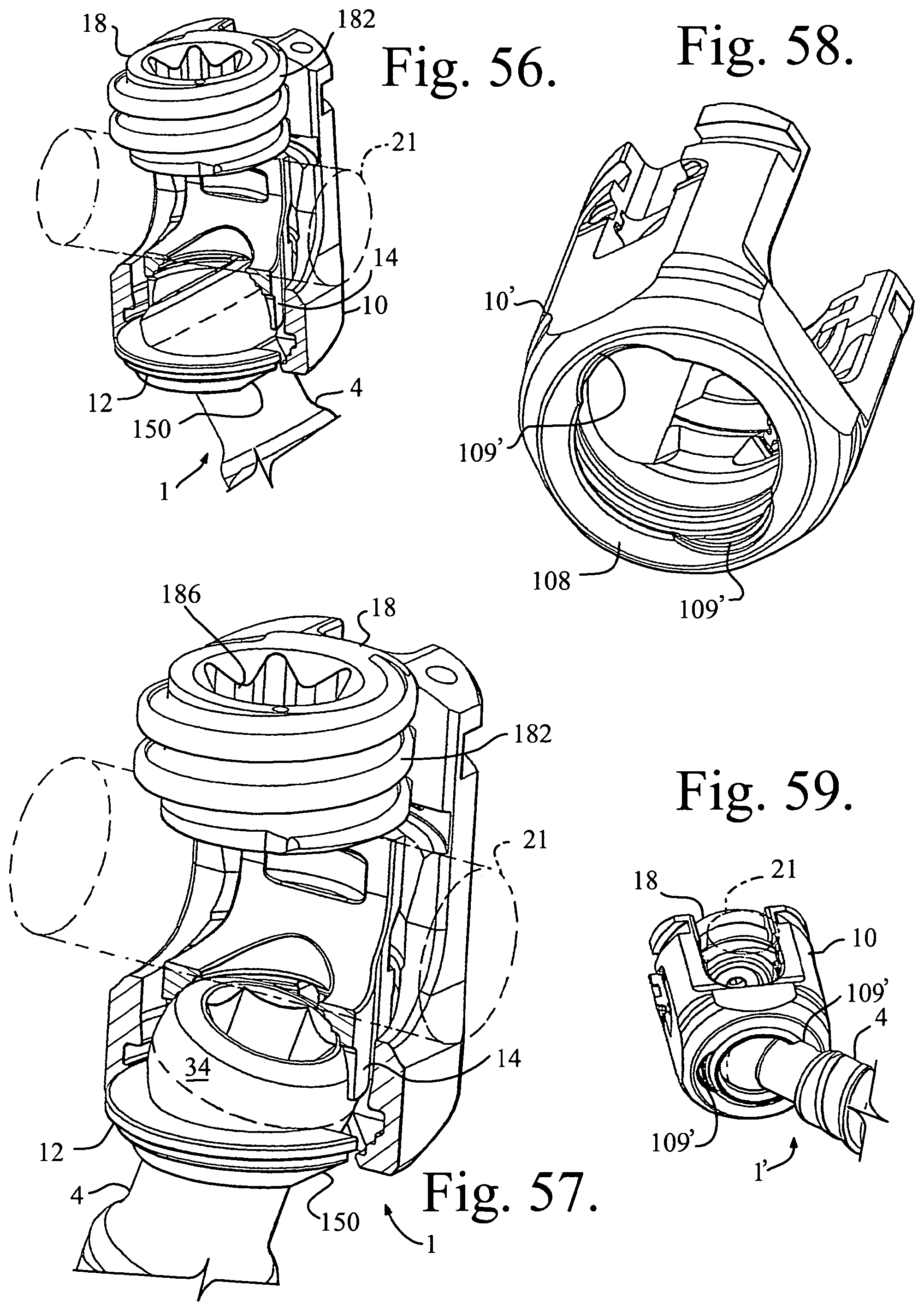 Patent US11779374 Figure 20 – Pivotal bone anchor assembly with non-pivoting, non-rotatable retainer