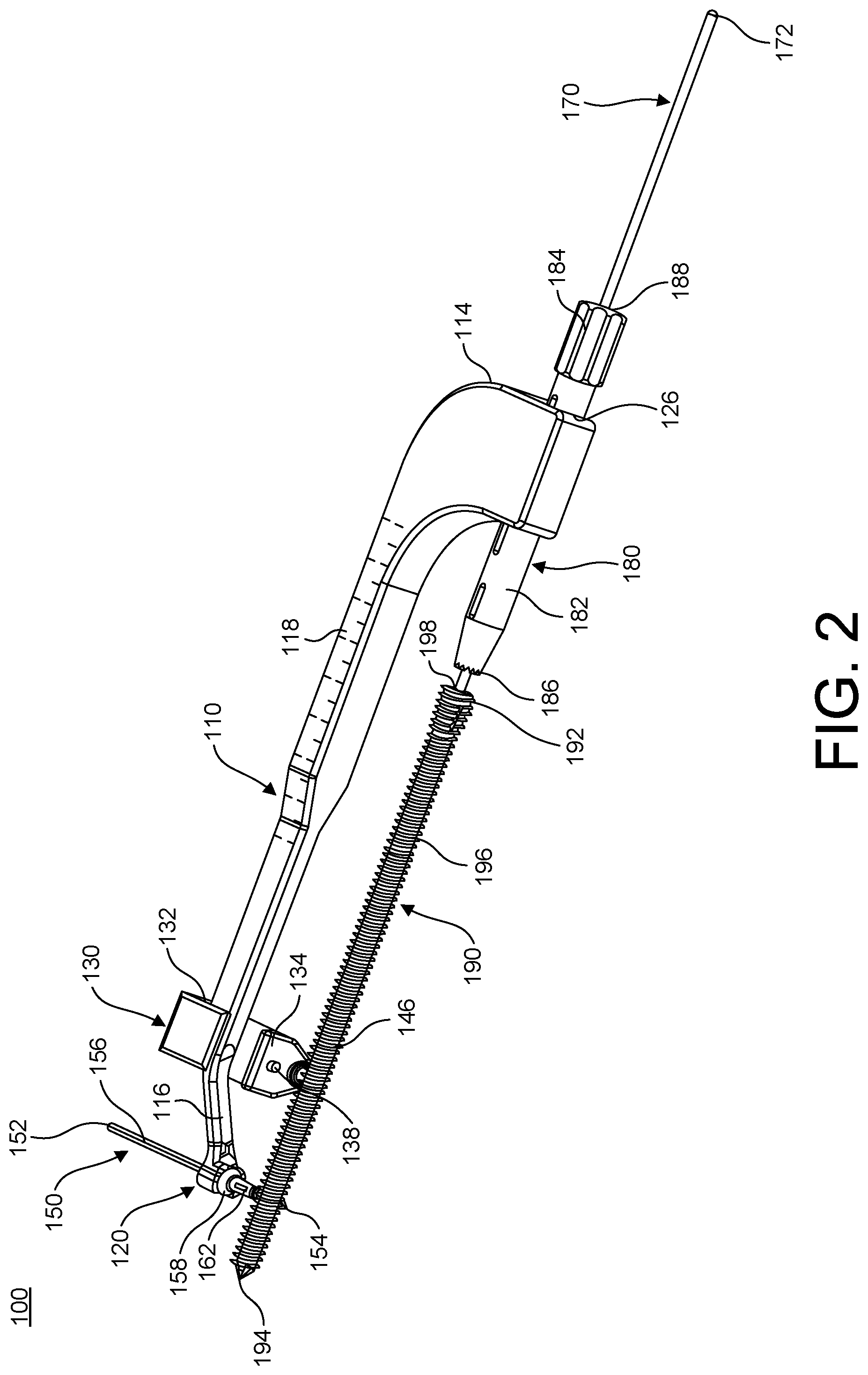 Patent US11779381 Figure 2 – Bone fixation system, assembly, implants, devices, alignment guides, and methods of use