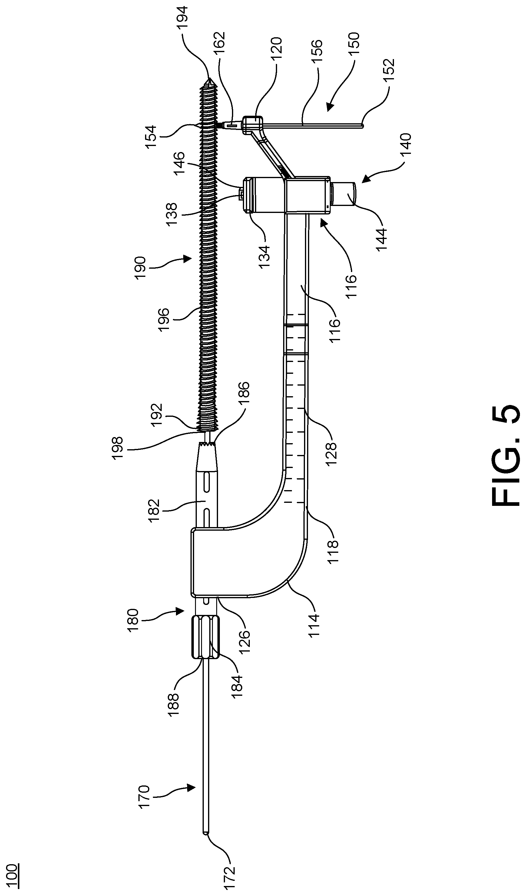 Patent US11779381 Figure 5 – Bone fixation system, assembly, implants, devices, alignment guides, and methods of use