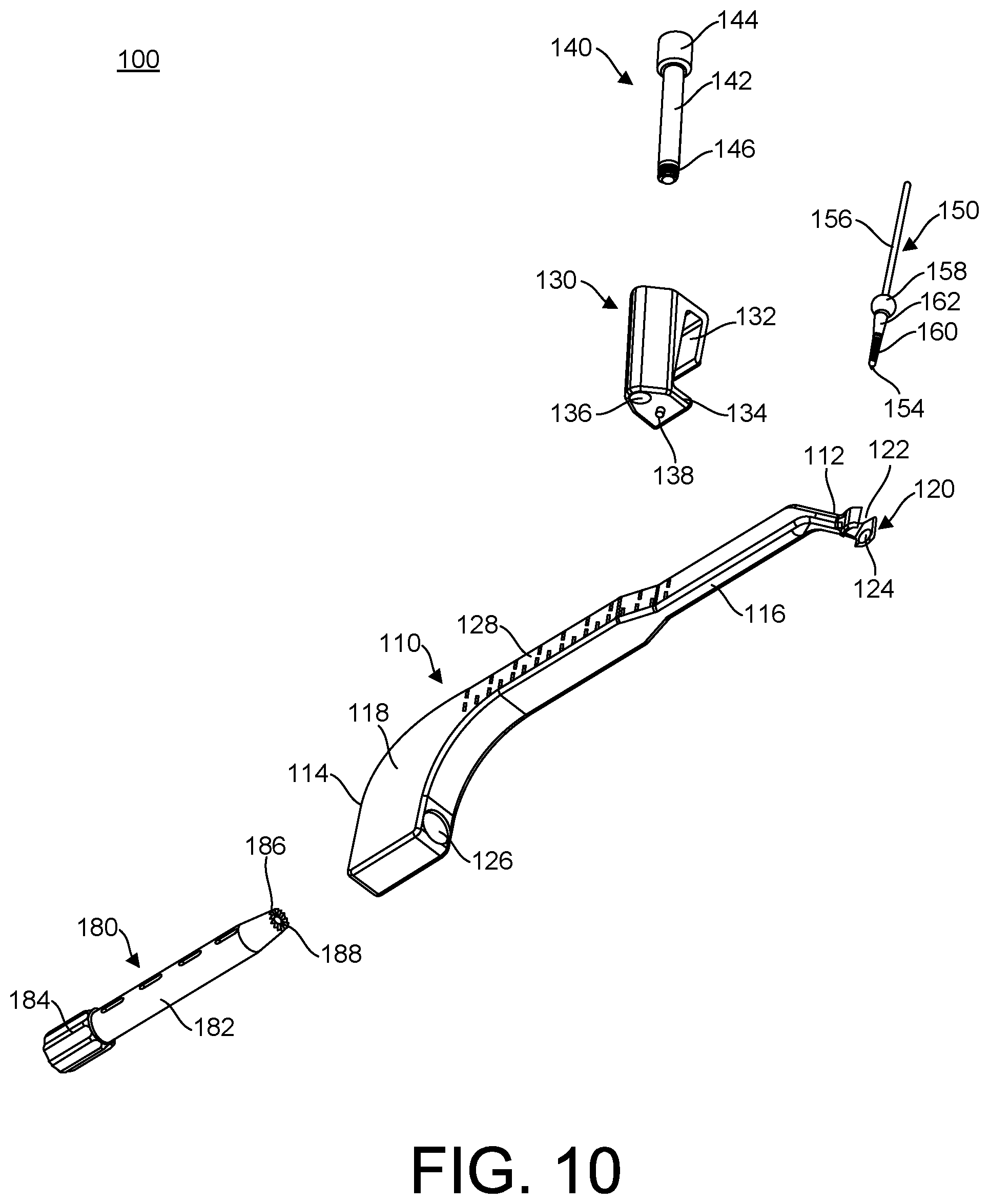 Patent US11779381 Figure 10 – Bone fixation system, assembly, implants, devices, alignment guides, and methods of use