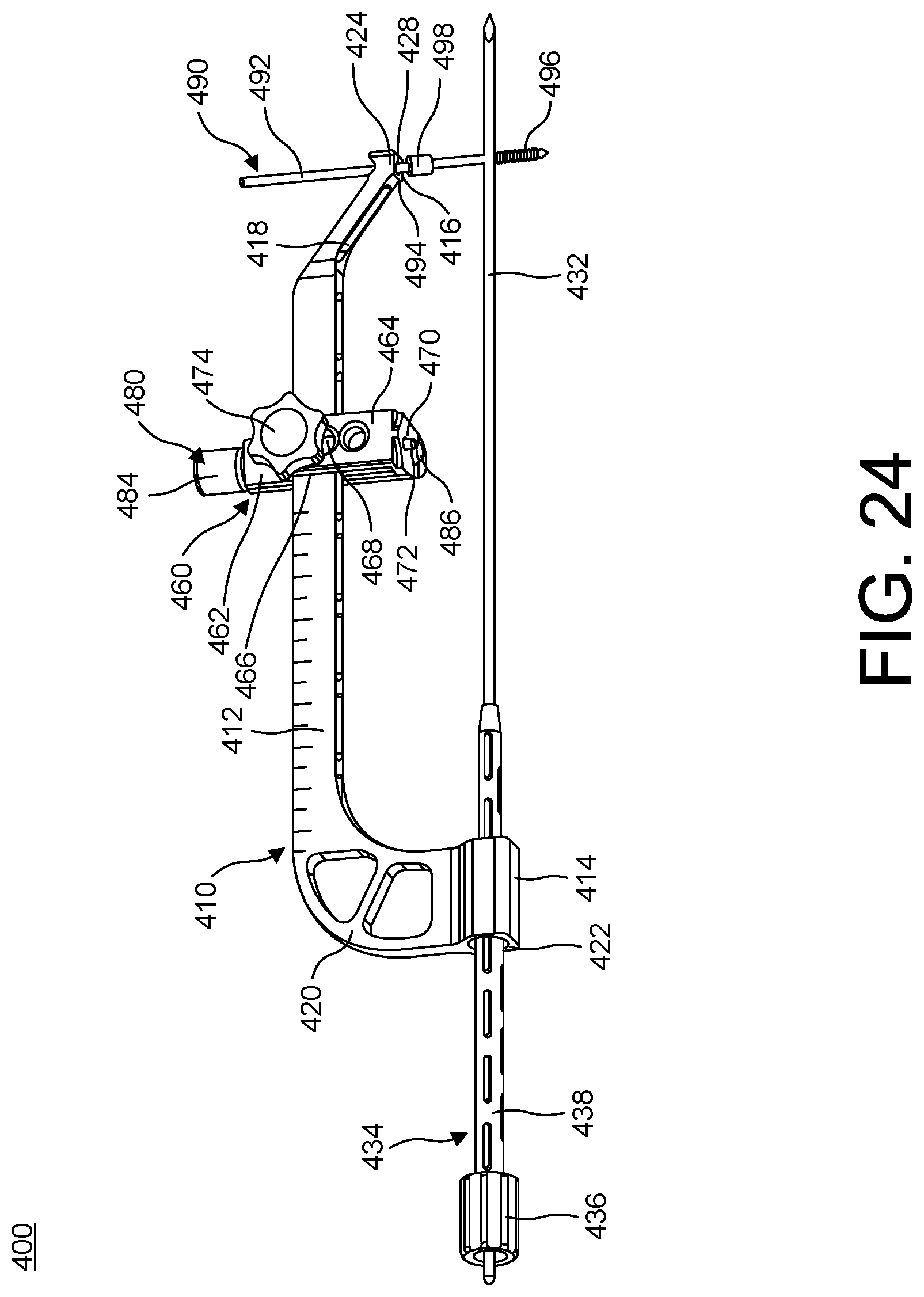 Patent US11779381 Figure 20 – Bone fixation system, assembly, implants, devices, alignment guides, and methods of use