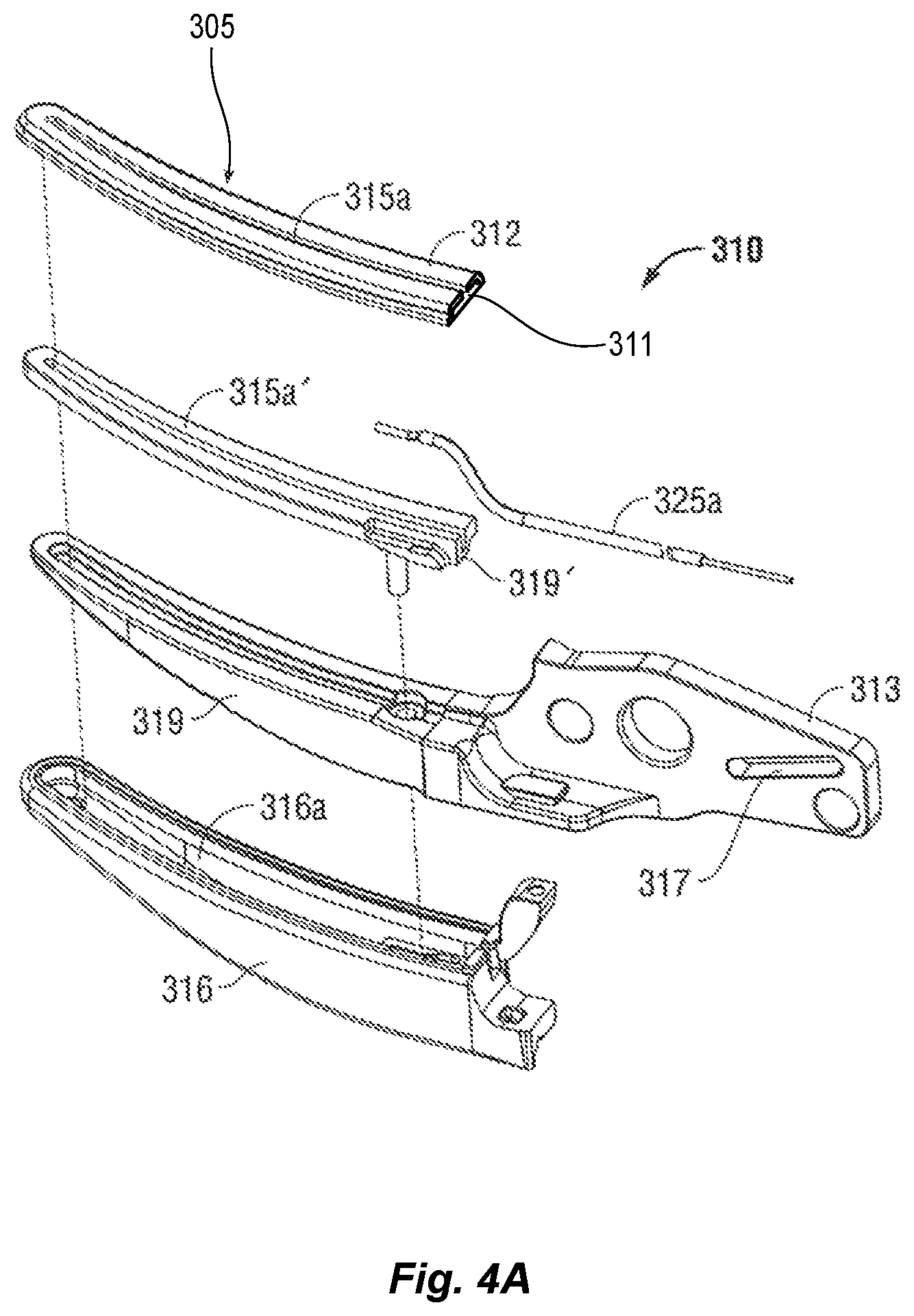 Patent US11779386 Figure 4 – Two-part seal plate for vessel sealer and method of manufacturing same