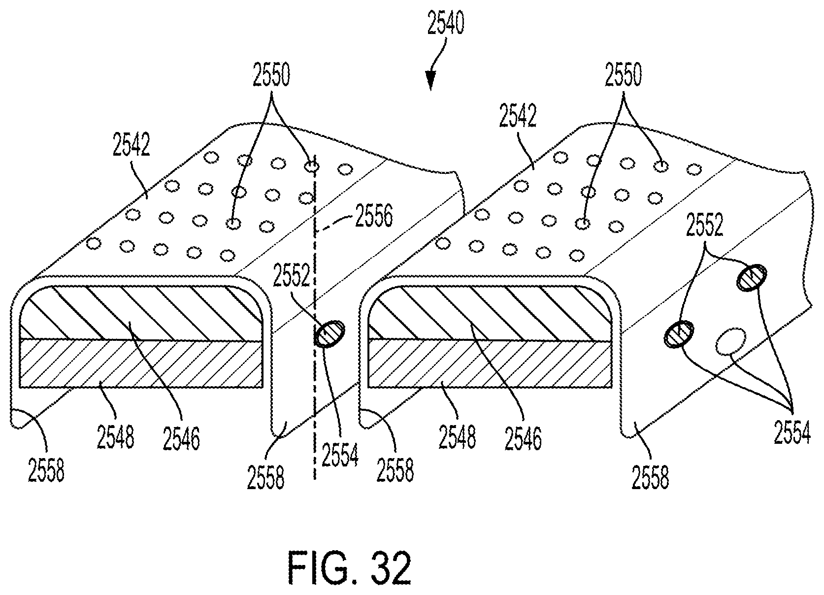 Patent US11779387 Figure 17 – Clamp arm jaw to minimize tissue sticking and improve tissue control