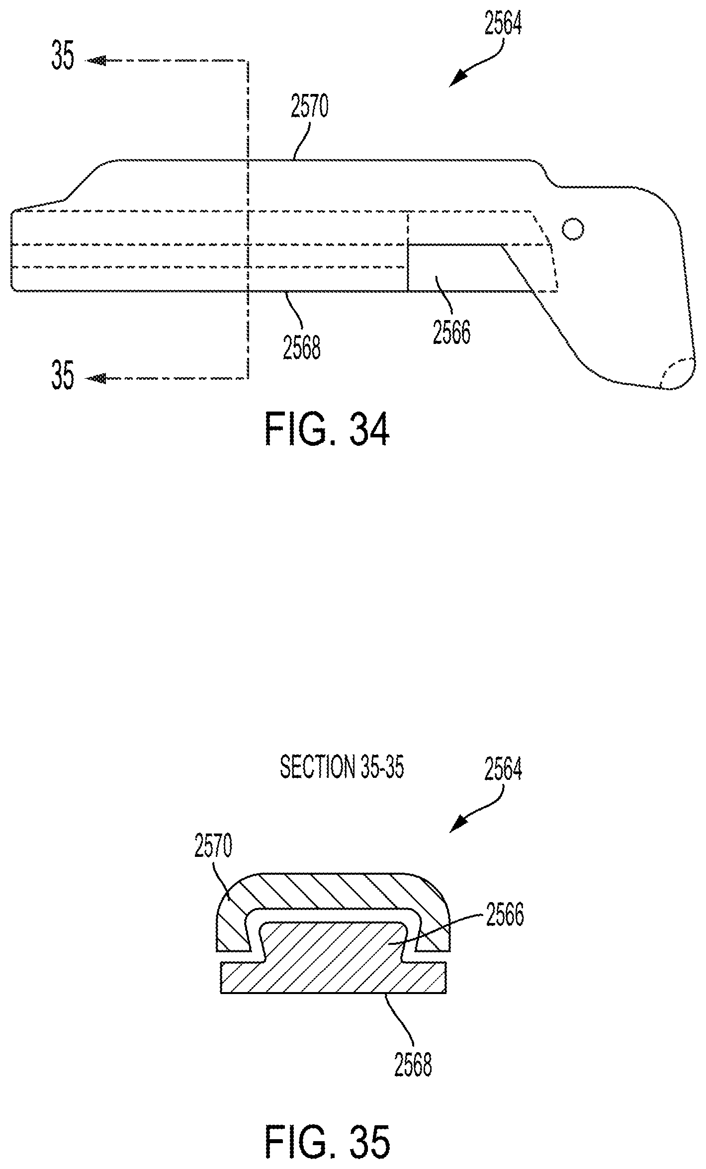 Patent US11779387 Figure 19 – Clamp arm jaw to minimize tissue sticking and improve tissue control