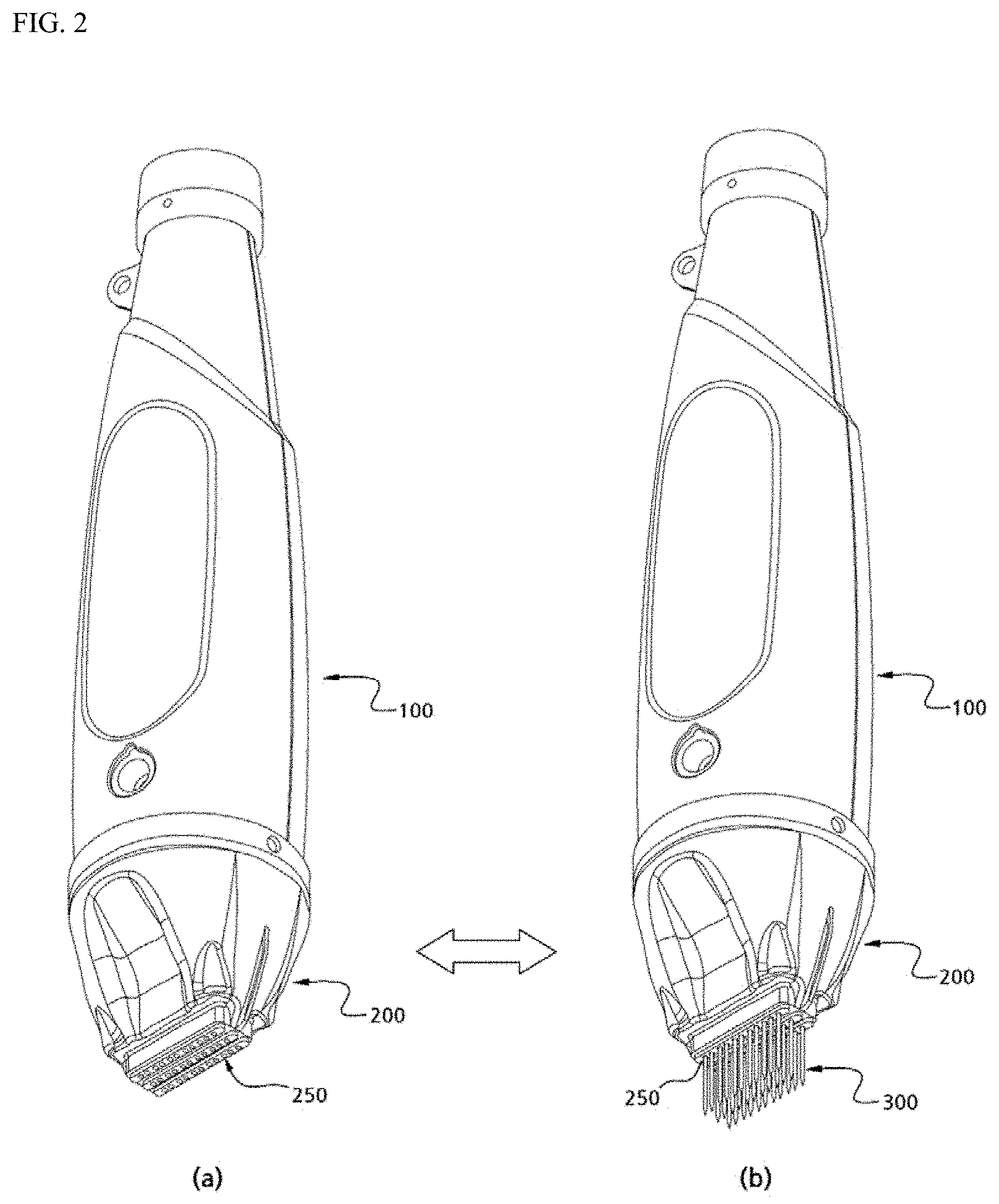 Patent US11779389 Figure 2 – Skin treatment device