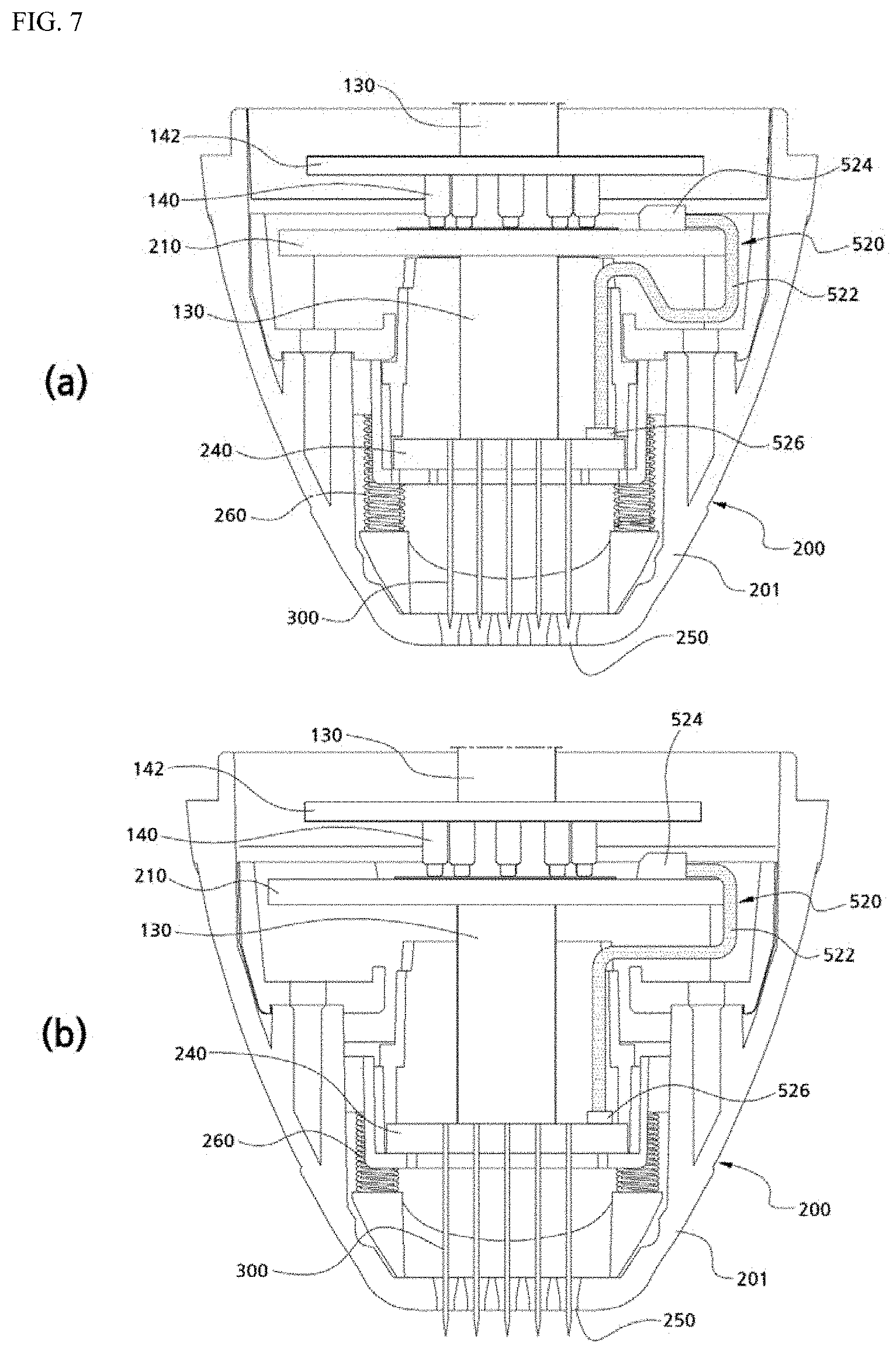 Patent US11779389 Figure 7 – Skin treatment device