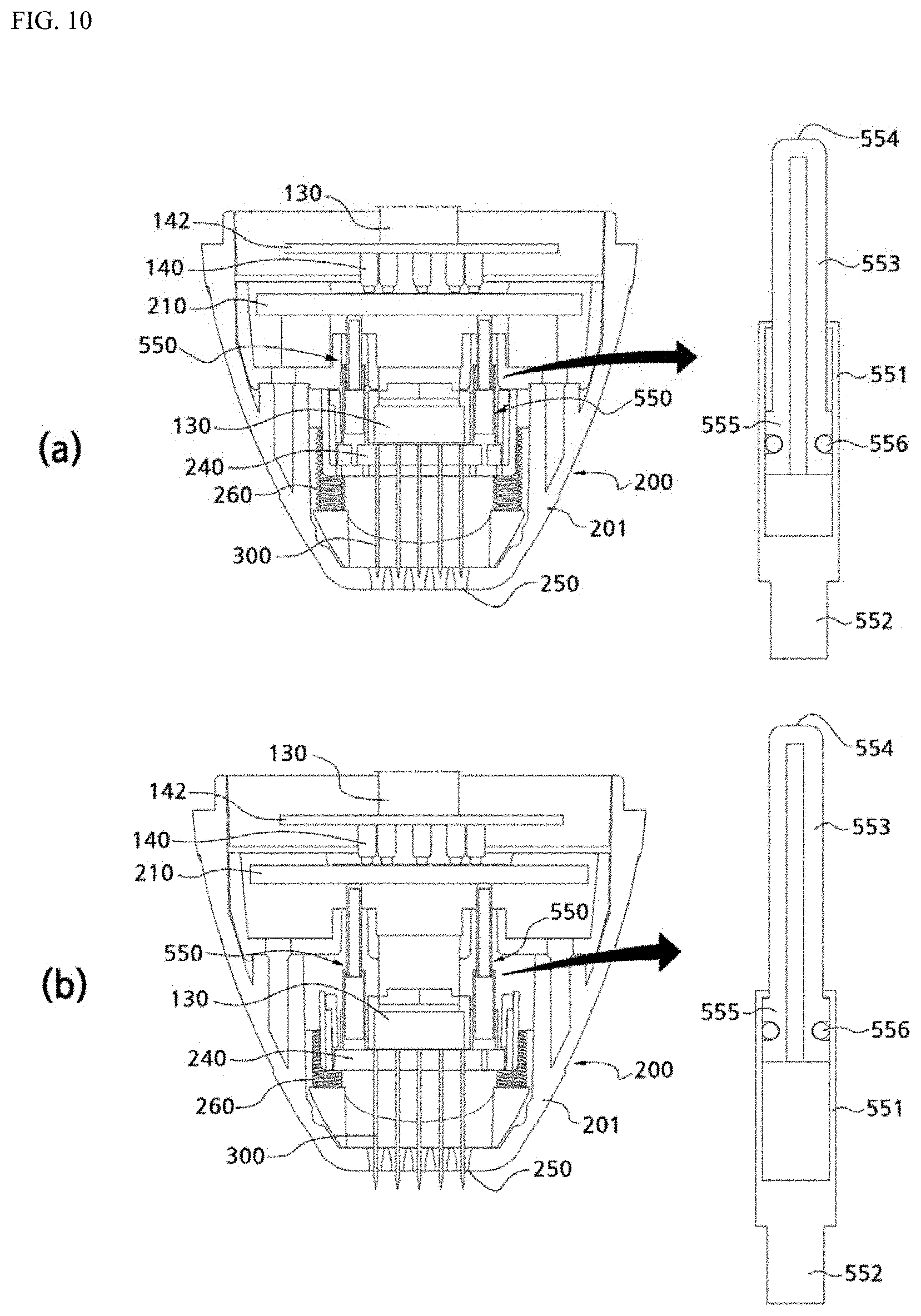 Patent US11779389 Figure 10 – Skin treatment device