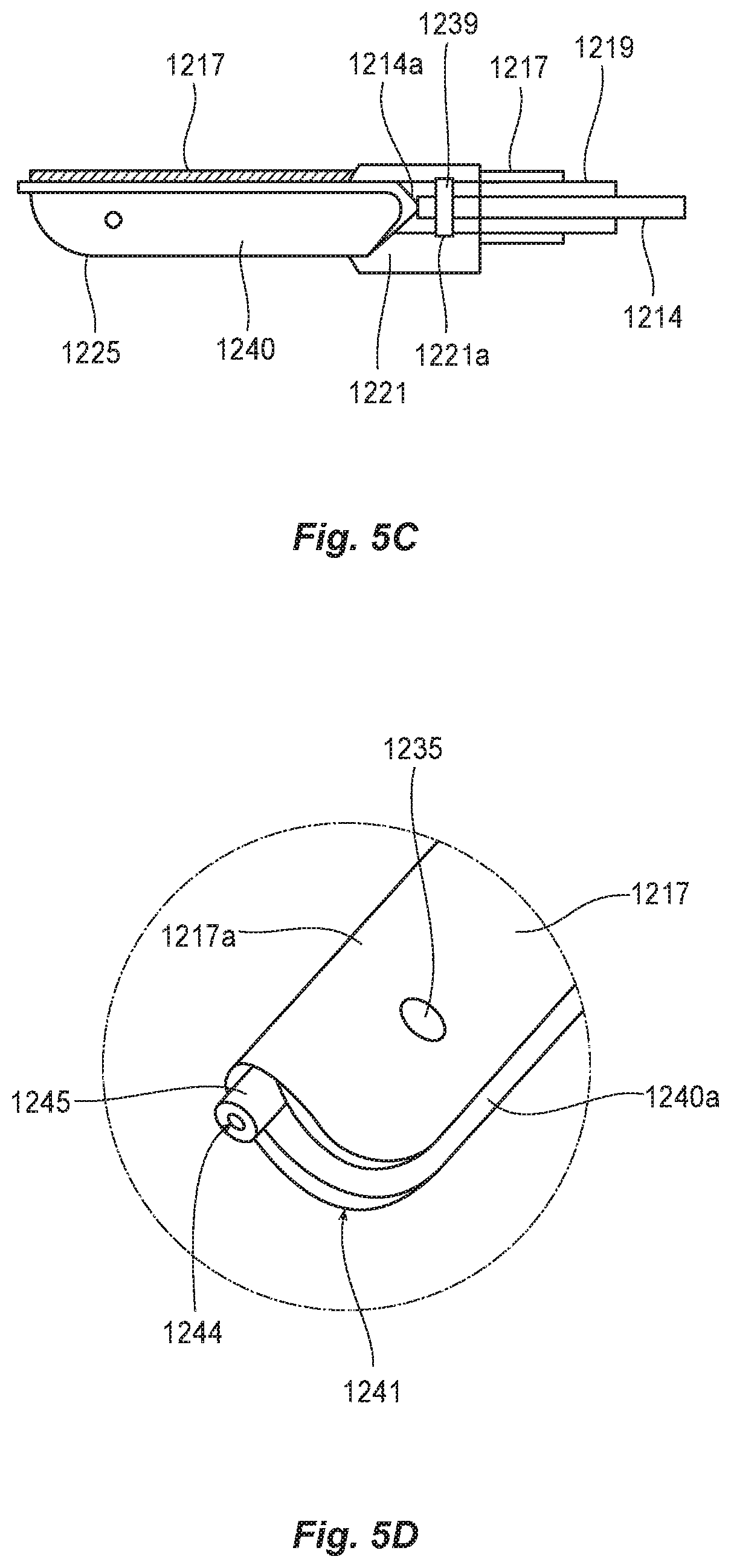Patent US11779394 Figure 6 – Single-sided low profile end effector for bipolar pencil
