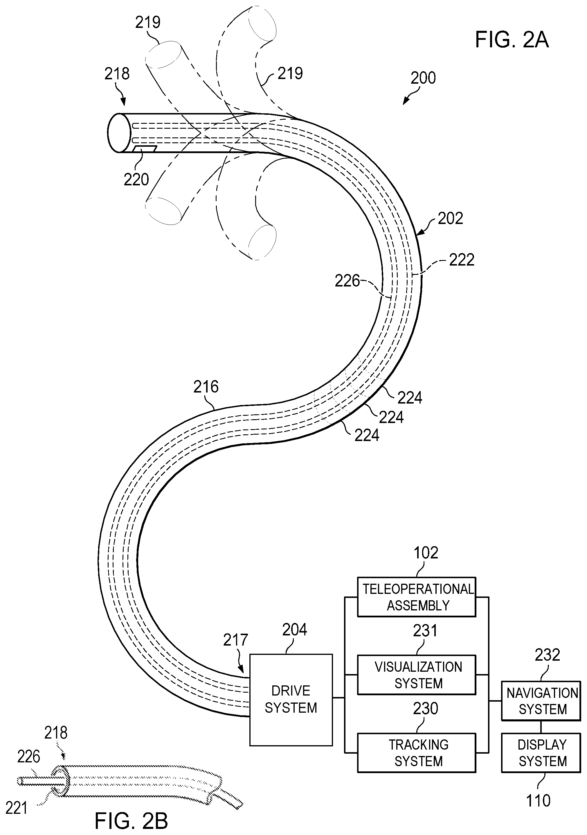 Patent US11779396 Figure 2 – Systems and methods for registering elongate devices to three dimensional images in image-guided procedures