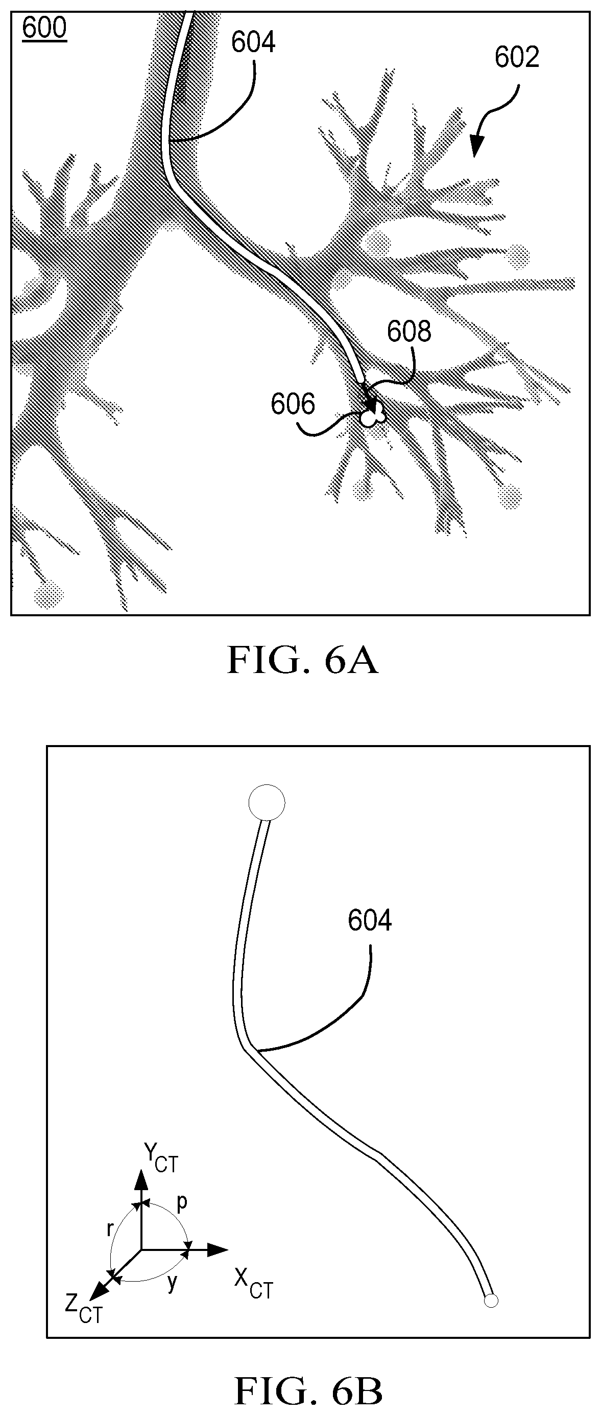Patent US11779396 Figure 6 – Systems and methods for registering elongate devices to three dimensional images in image-guided procedures