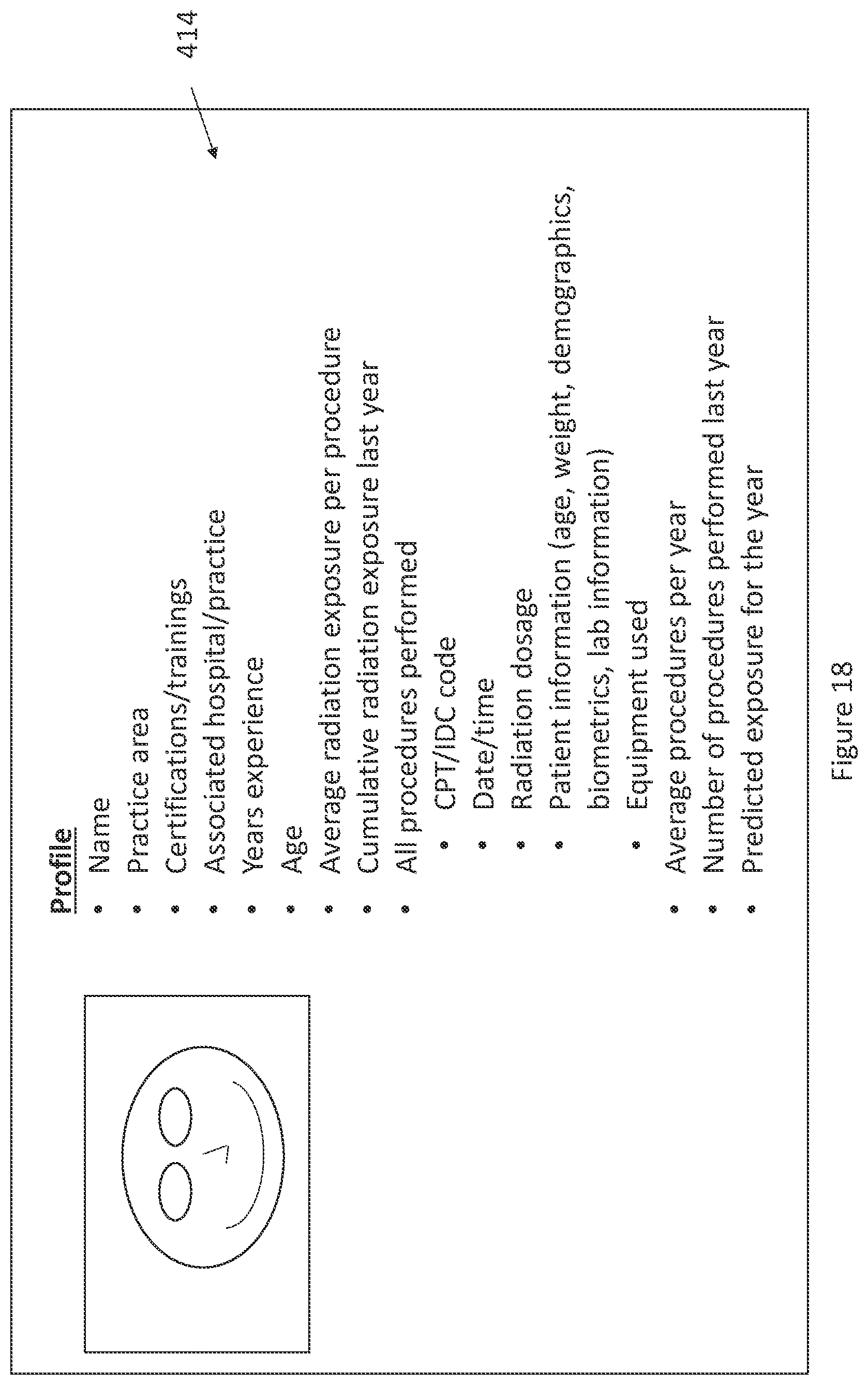 Patent US11779407 Figure 18 – Monitoring medical procedures by estimated radiation exposure