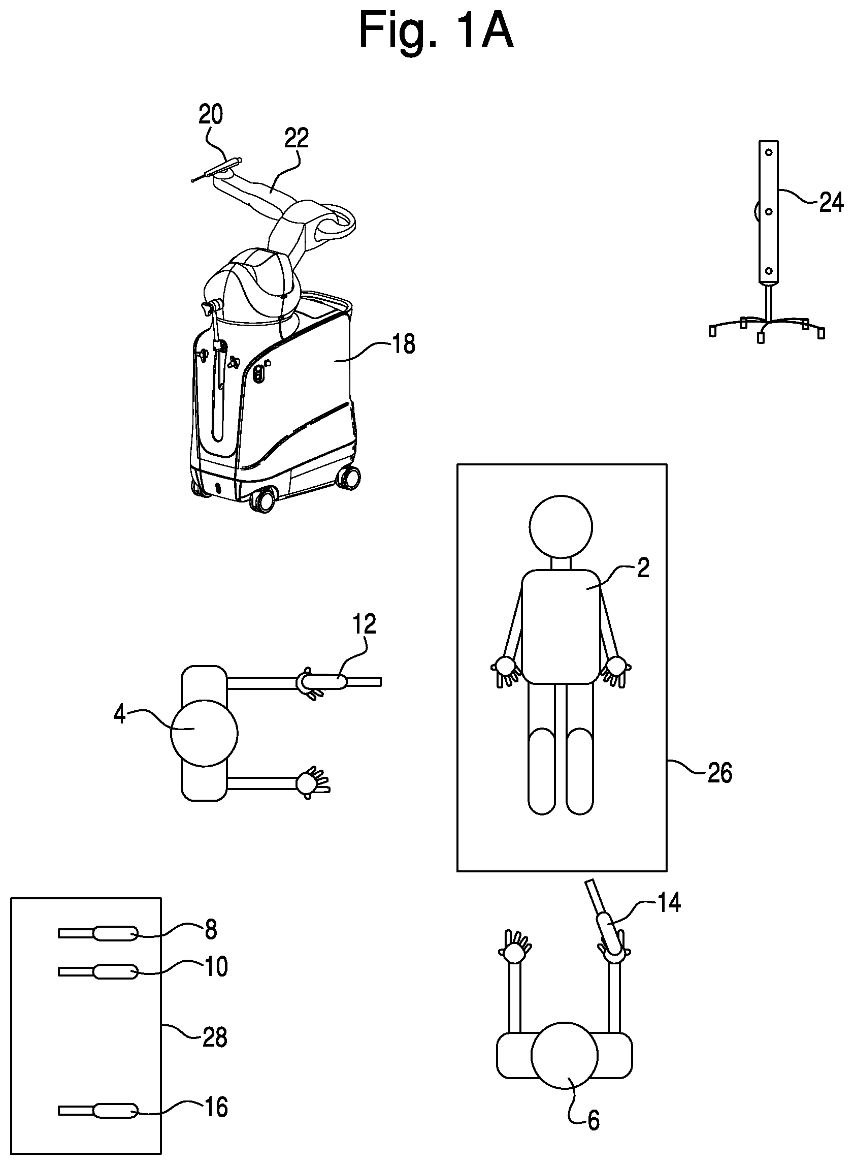 Patent US11779409 Figure 1 – Surgical system with workflow monitoring