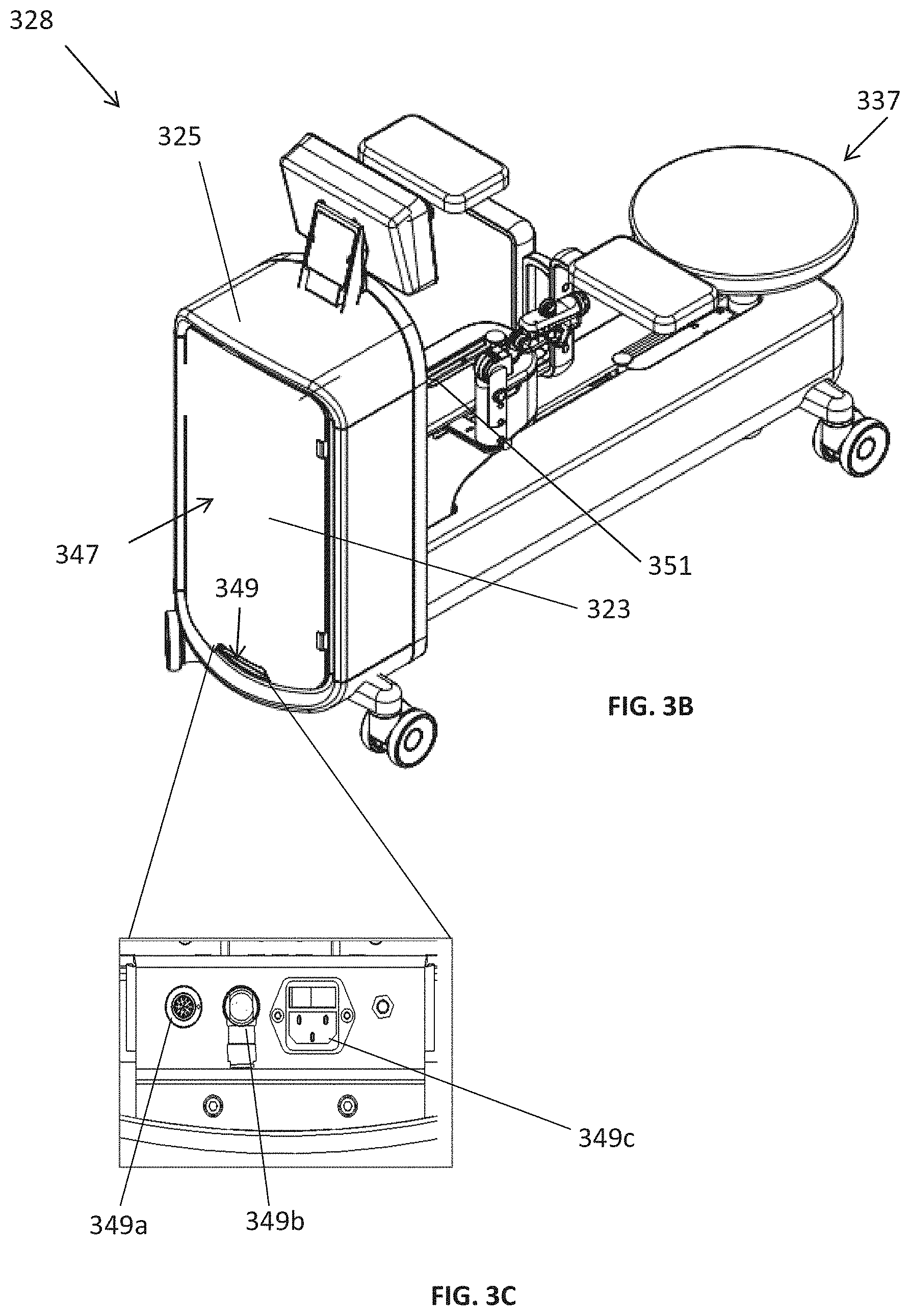 Patent US11779410 Figure 4 – Control console including an input arm for control of a surgical mechanical arm