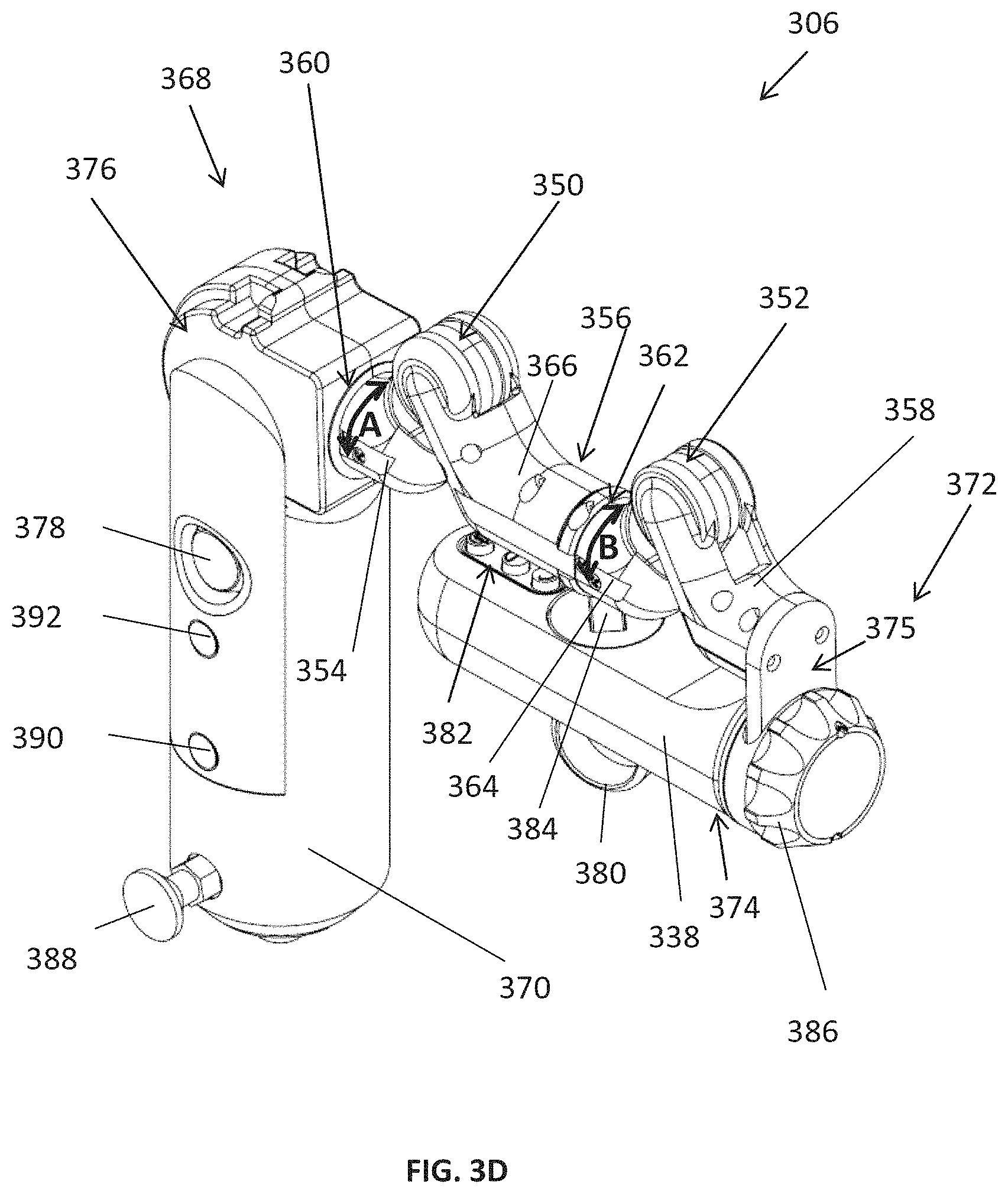 Patent US11779410 Figure 5 – Control console including an input arm for control of a surgical mechanical arm