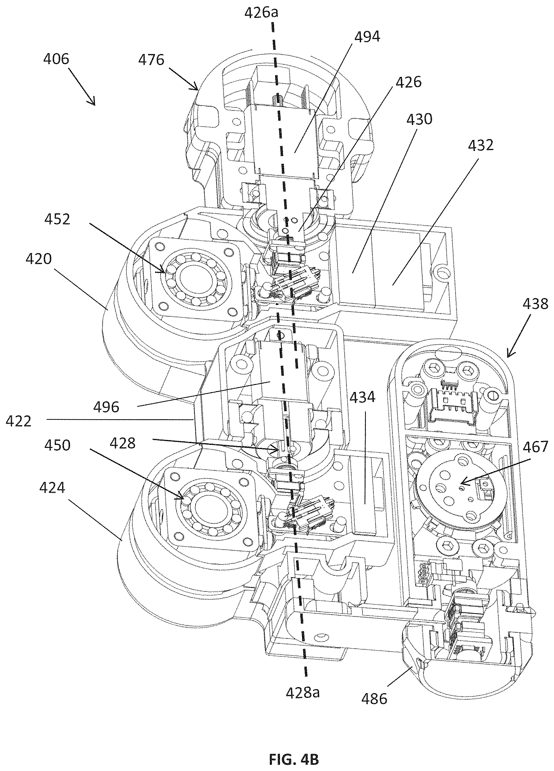 Patent US11779410 Figure 11 – Control console including an input arm for control of a surgical mechanical arm