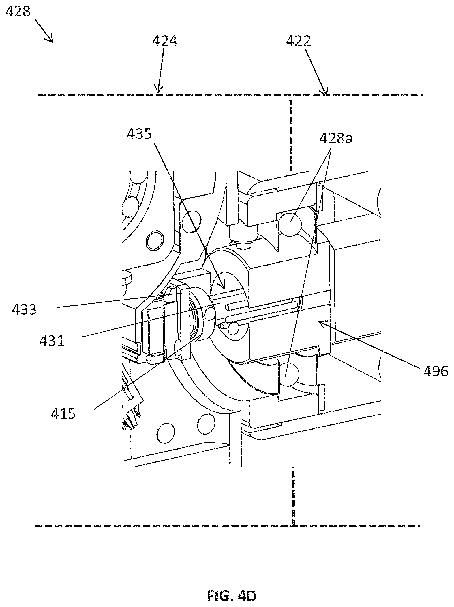 Patent US11779410 Figure 13 – Control console including an input arm for control of a surgical mechanical arm