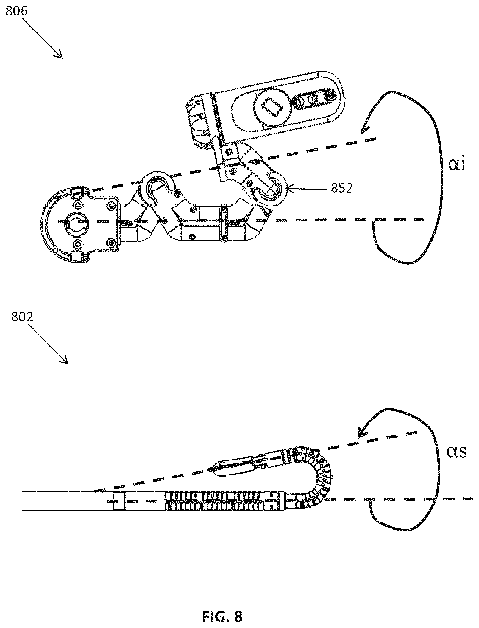 Patent US11779410 Figure 17 – Control console including an input arm for control of a surgical mechanical arm