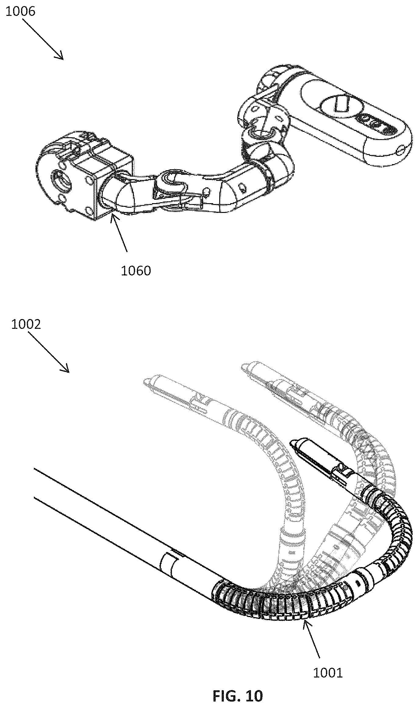 Patent US11779410 Figure 19 – Control console including an input arm for control of a surgical mechanical arm