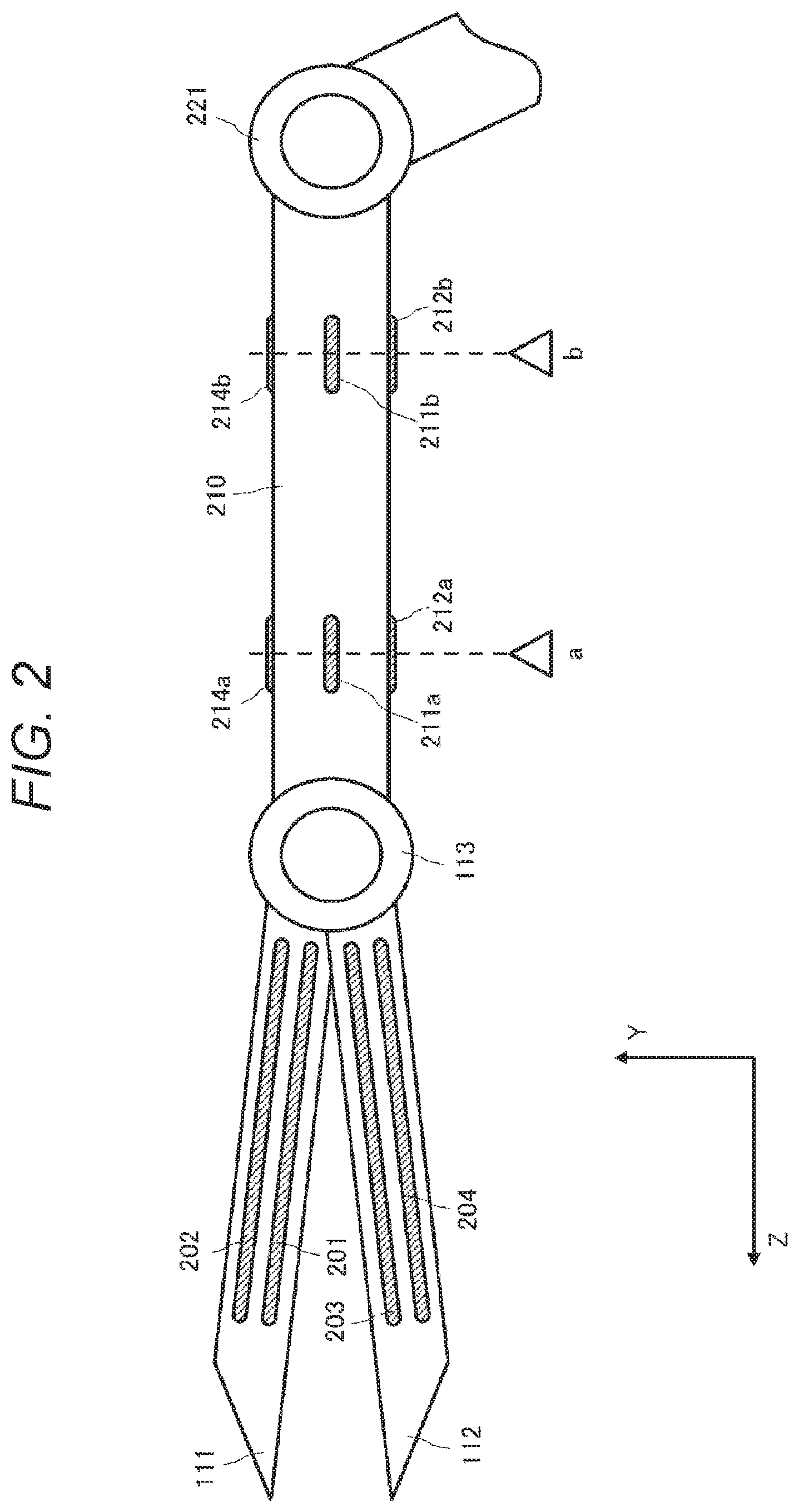 Patent US11779411 Figure 2 – Operation system, surgical system, control device, distortion generating body, surgical instrument, and external force detecting system