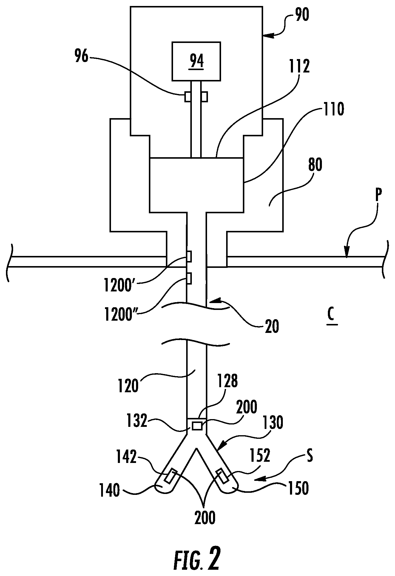 Patent US11779413 Figure 2 – Optical force sensor for robotic surgical system
