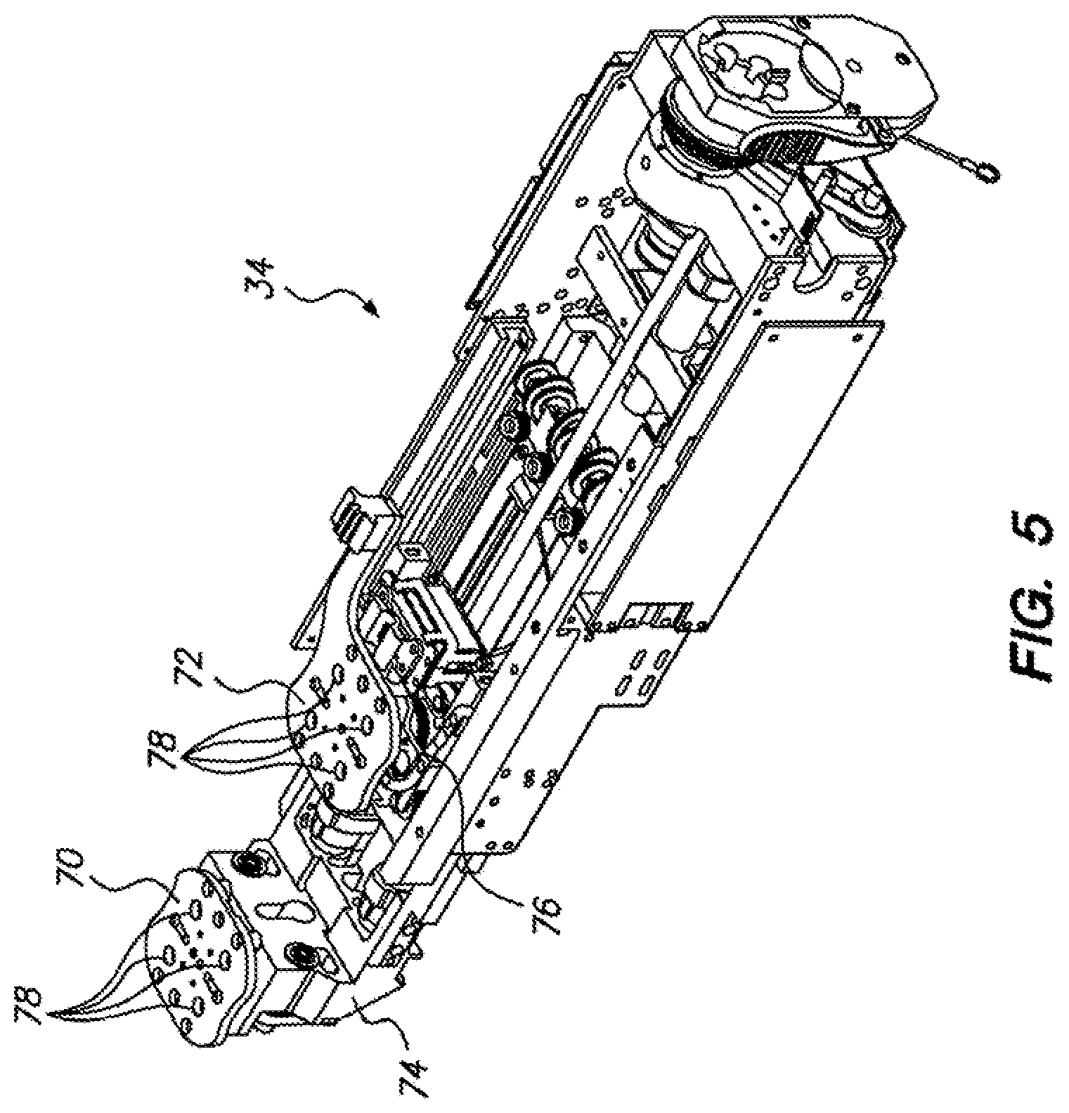 Patent US11779414 Figure 5 – Active drive for robotic catheter manipulators