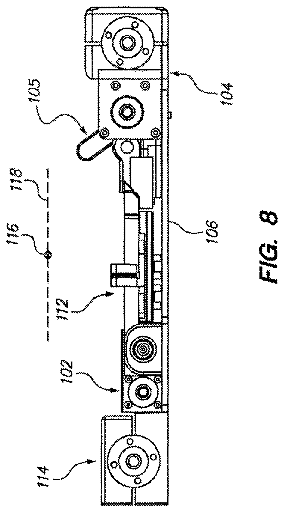 Patent US11779414 Figure 8 – Active drive for robotic catheter manipulators