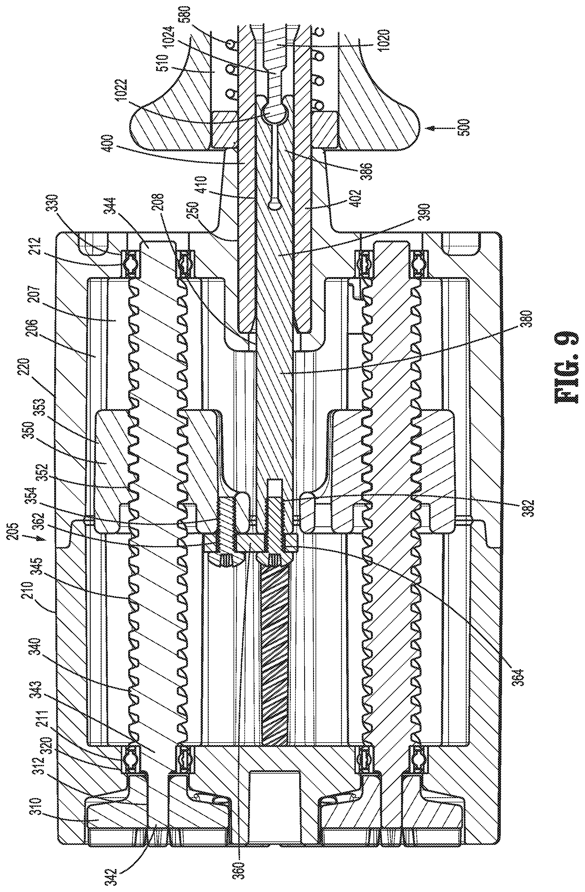 Patent US11779416 Figure 9 – Robotic surgical systems and instrument drive assemblies