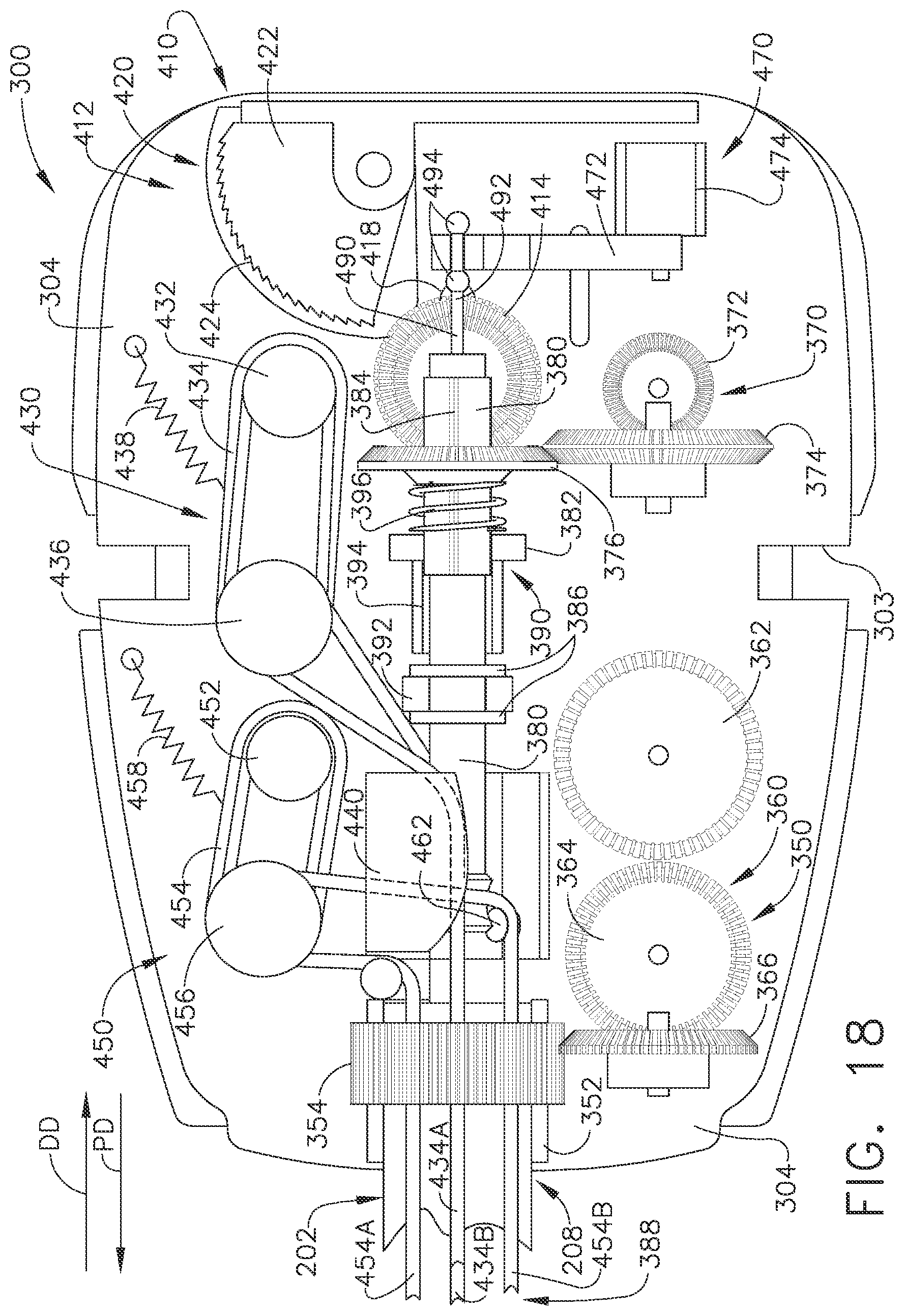 Patent US11779420 Figure 16 – Robotic surgical attachments having manually-actuated retraction assemblies