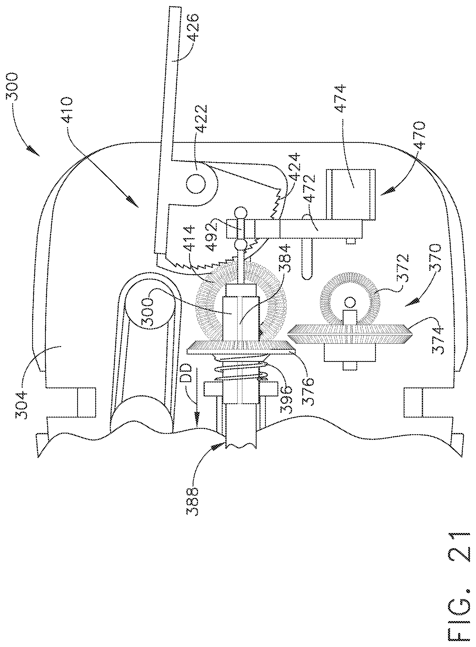 Patent US11779420 Figure 18 – Robotic surgical attachments having manually-actuated retraction assemblies