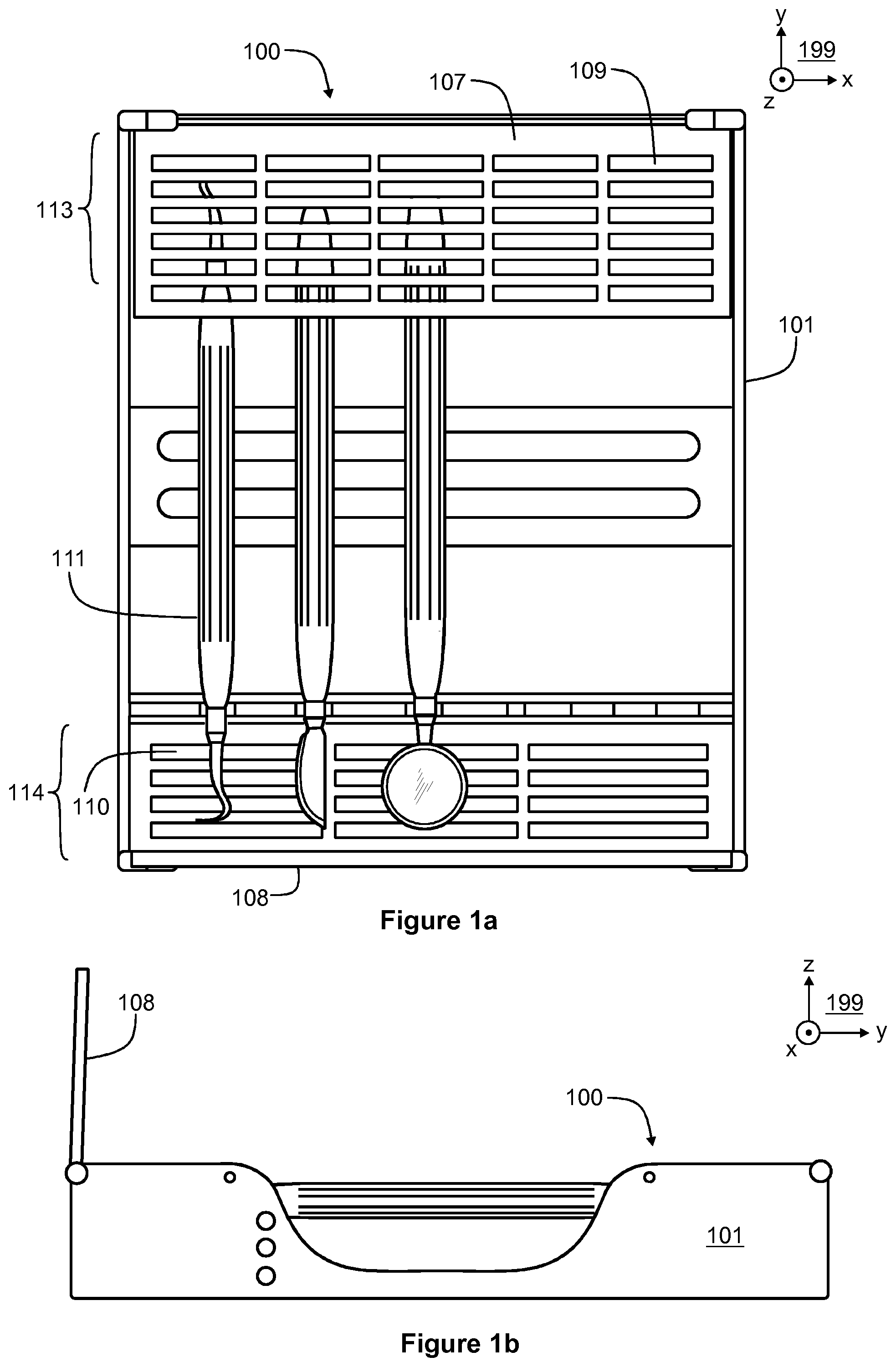 Patent US11779424 Figure 1 – Instrument cassette for handling instruments