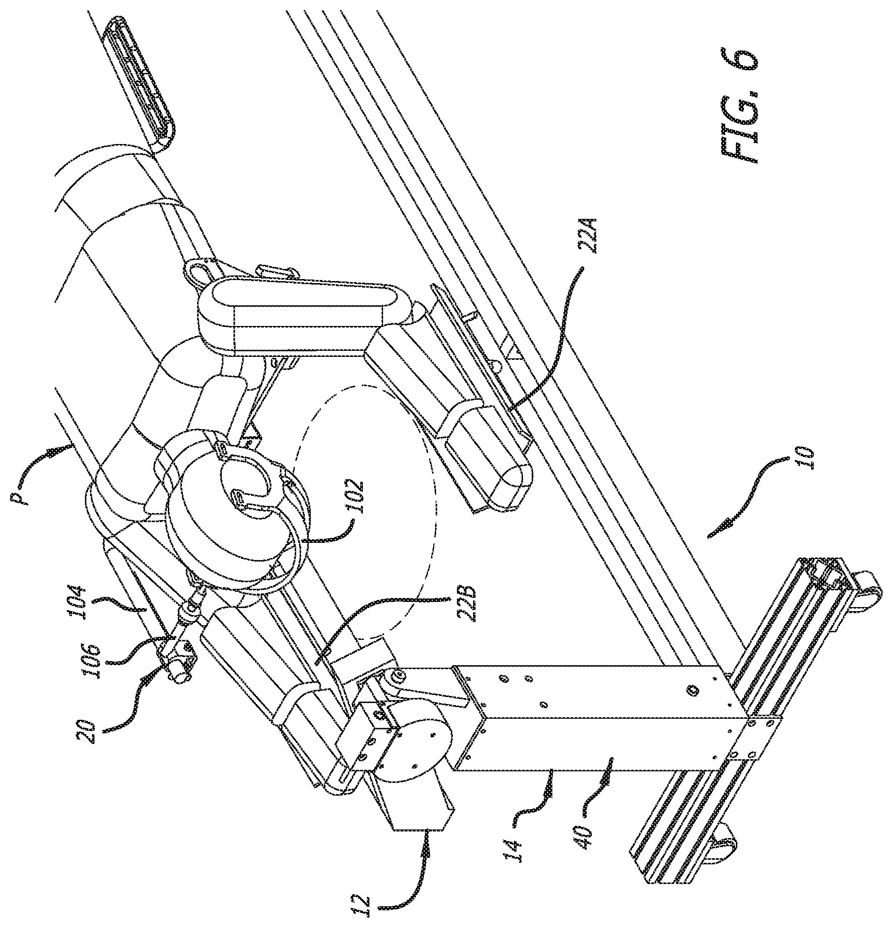 Patent US11779426 Figure 6 – Radiation mitigation system for use with a surgical frame