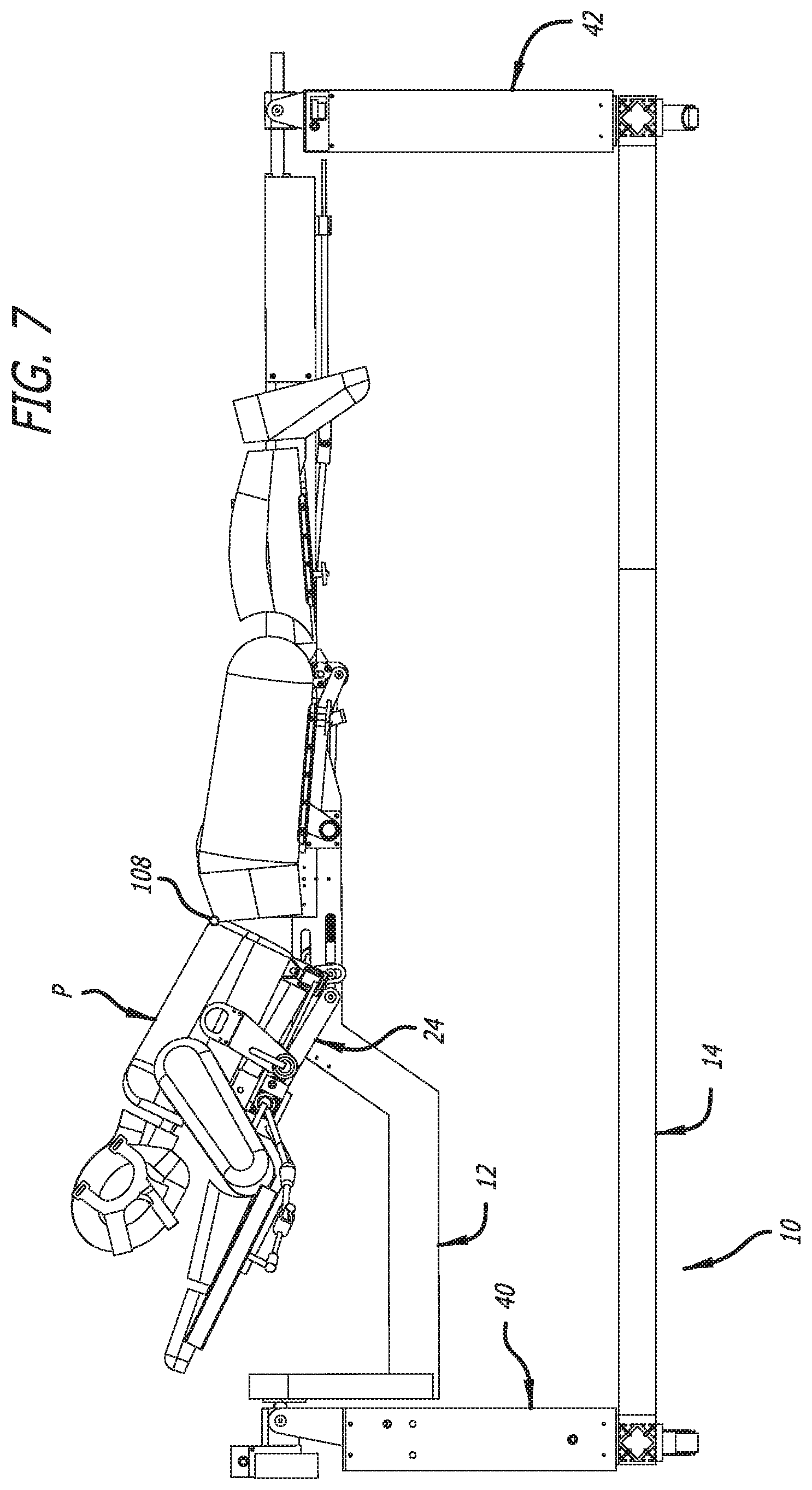 Patent US11779426 Figure 7 – Radiation mitigation system for use with a surgical frame