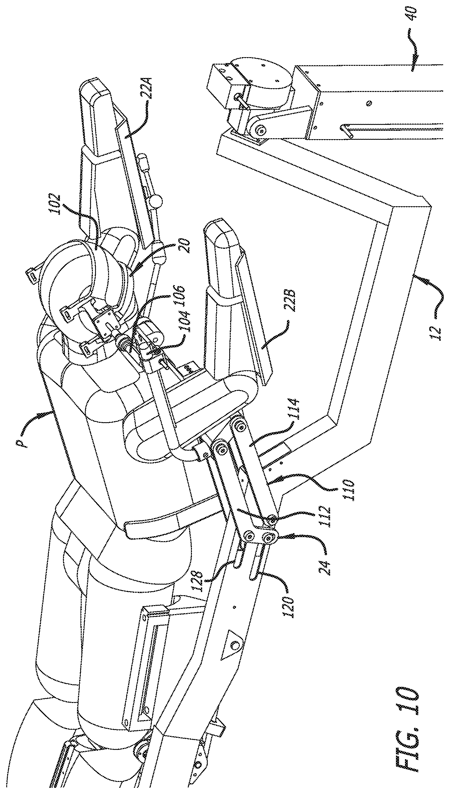 Patent US11779426 Figure 10 – Radiation mitigation system for use with a surgical frame