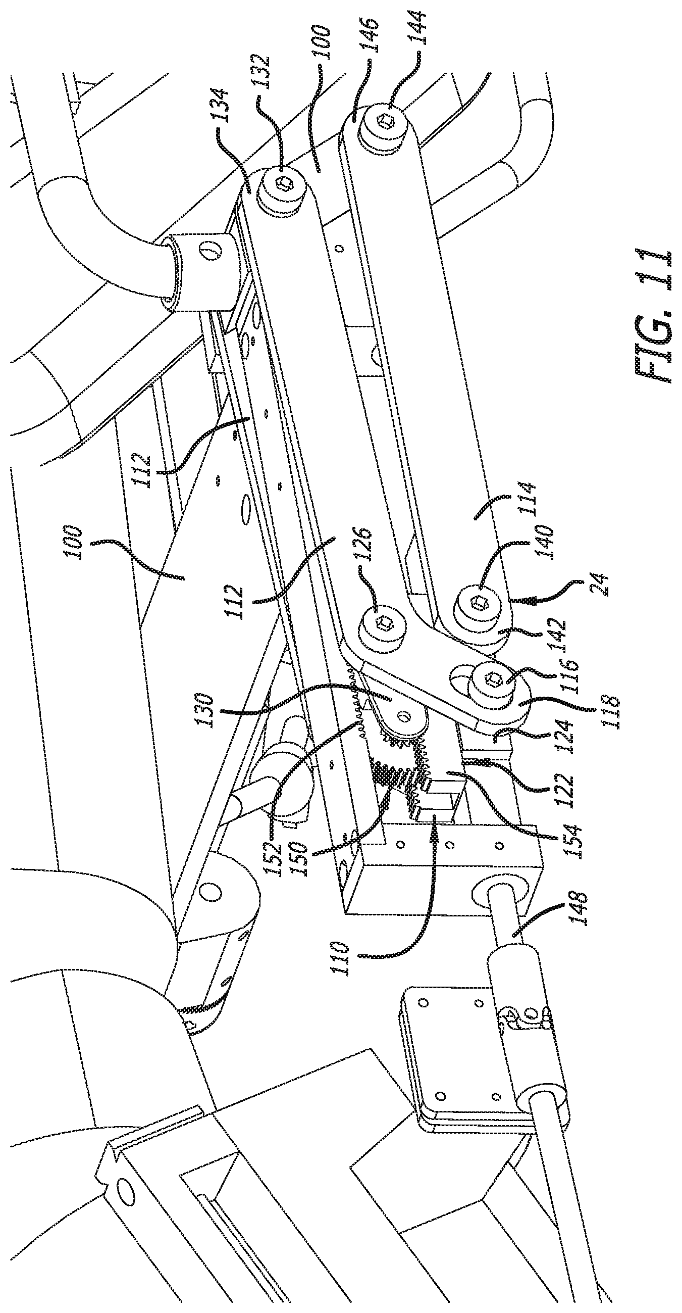 Patent US11779426 Figure 11 – Radiation mitigation system for use with a surgical frame